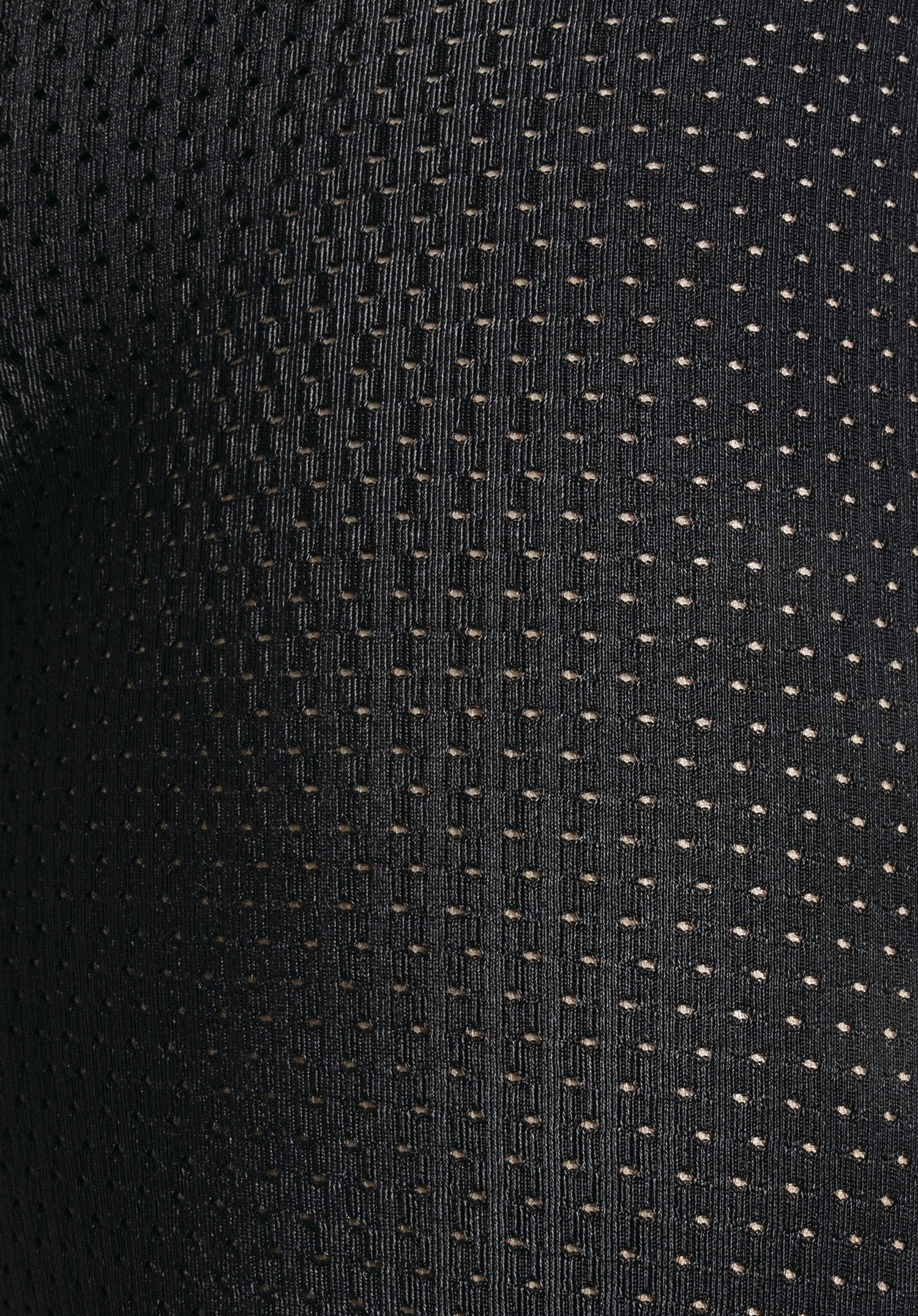 Skin Pants 8h M shows the fine, perforated mesh structure of the black technical fabric, close-up shot against a white/neutral background.