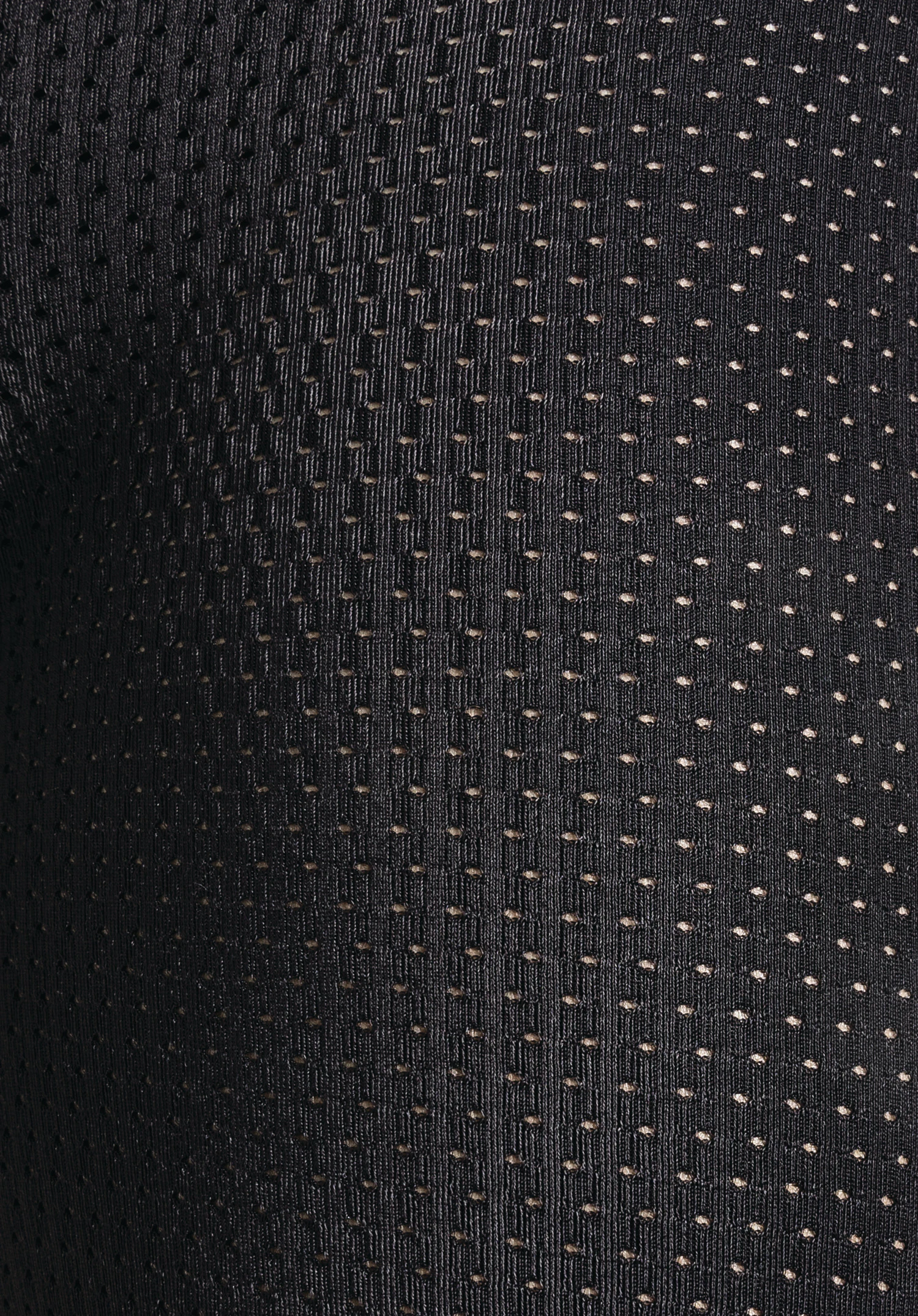 Skin Pants 8h M shows the fine, perforated mesh structure of the black technical fabric, close-up shot against a white/neutral background.