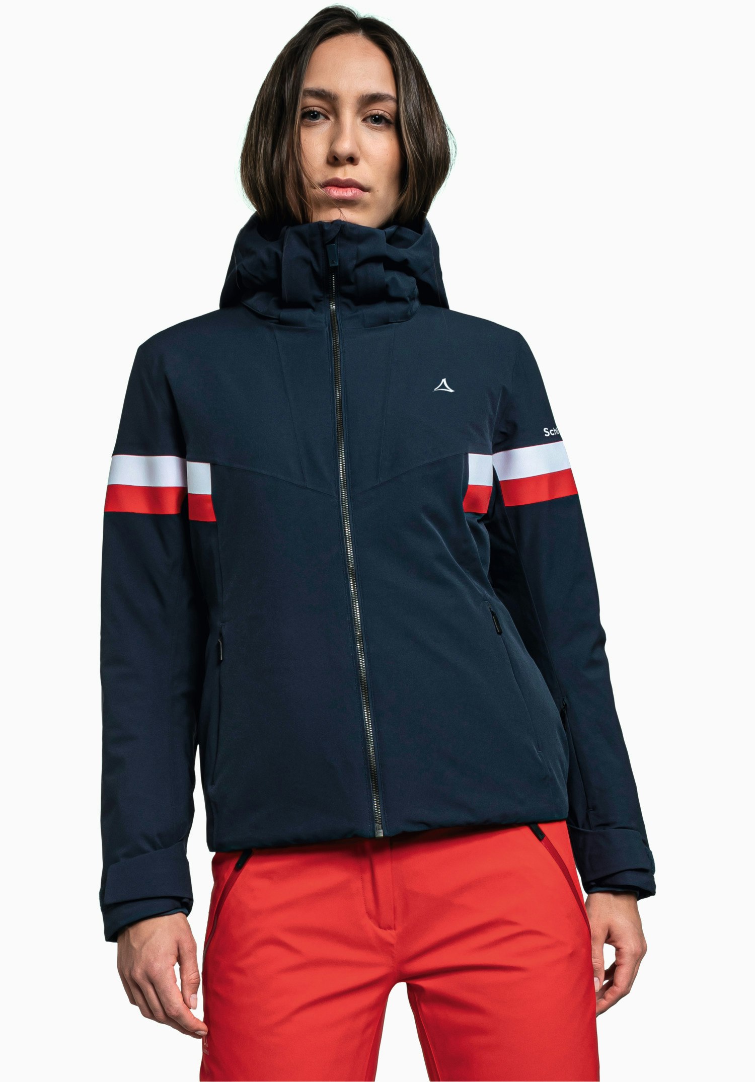 dark blue ski jacket
