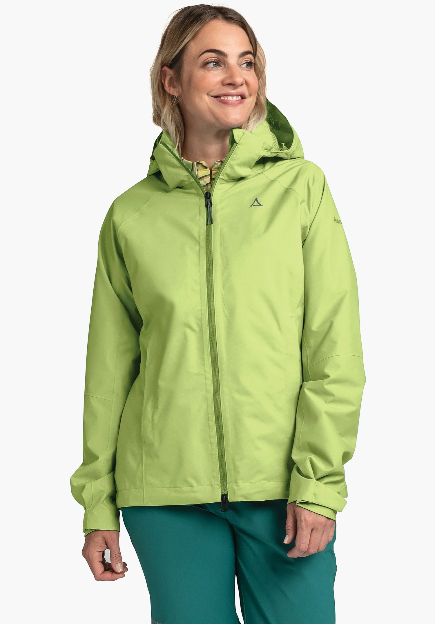 Schöffel Elastische Regenjacke mit Pack-Away Tasche