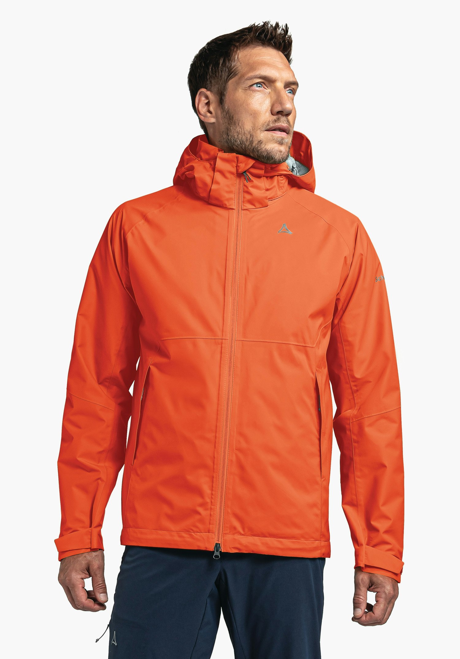 Schöffel Elastische Regenjacke mit Pack-Away Tasche
