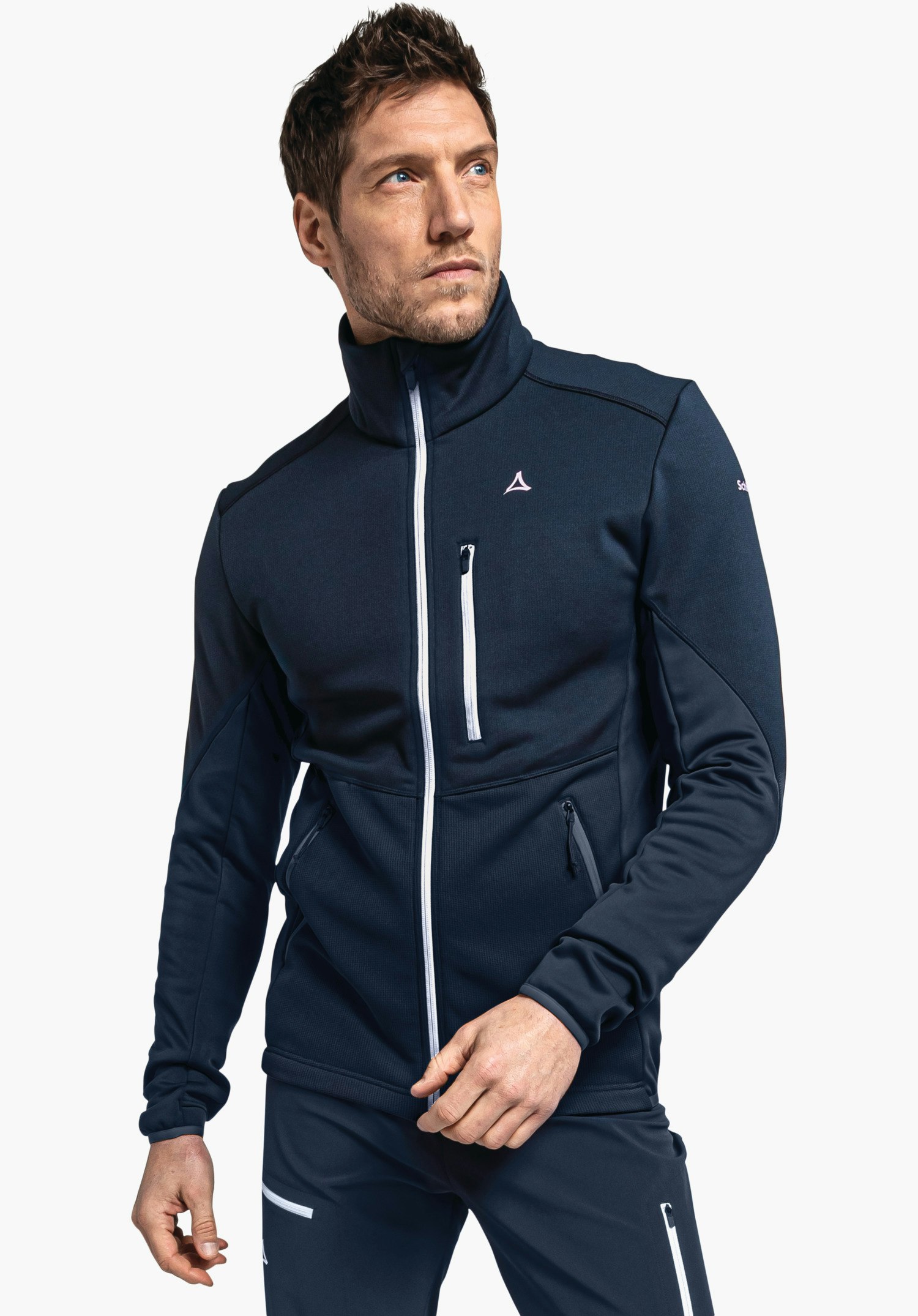 Schöffel Sportive Fleece-Jacke aus Materialmix