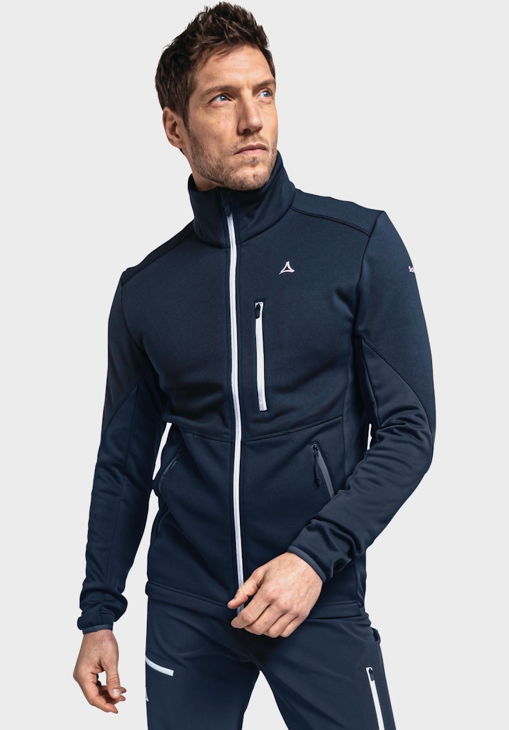 Schöffel Sportive Fleece-Jacke aus Materialmix