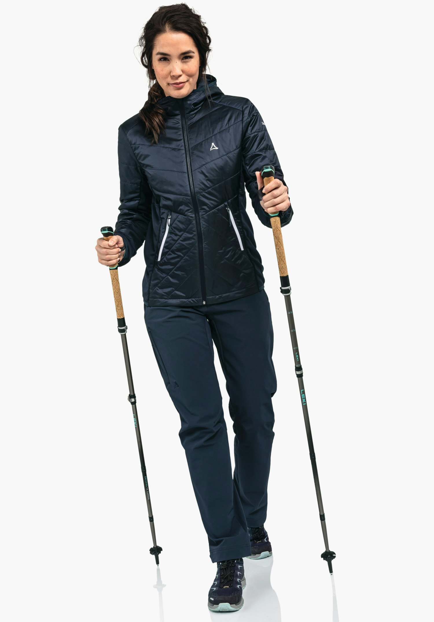 美良品 Schoffel 
 オーストリアチームモデル
フリースパーカー Hybrid Jacket Stams L blue | Schöffel