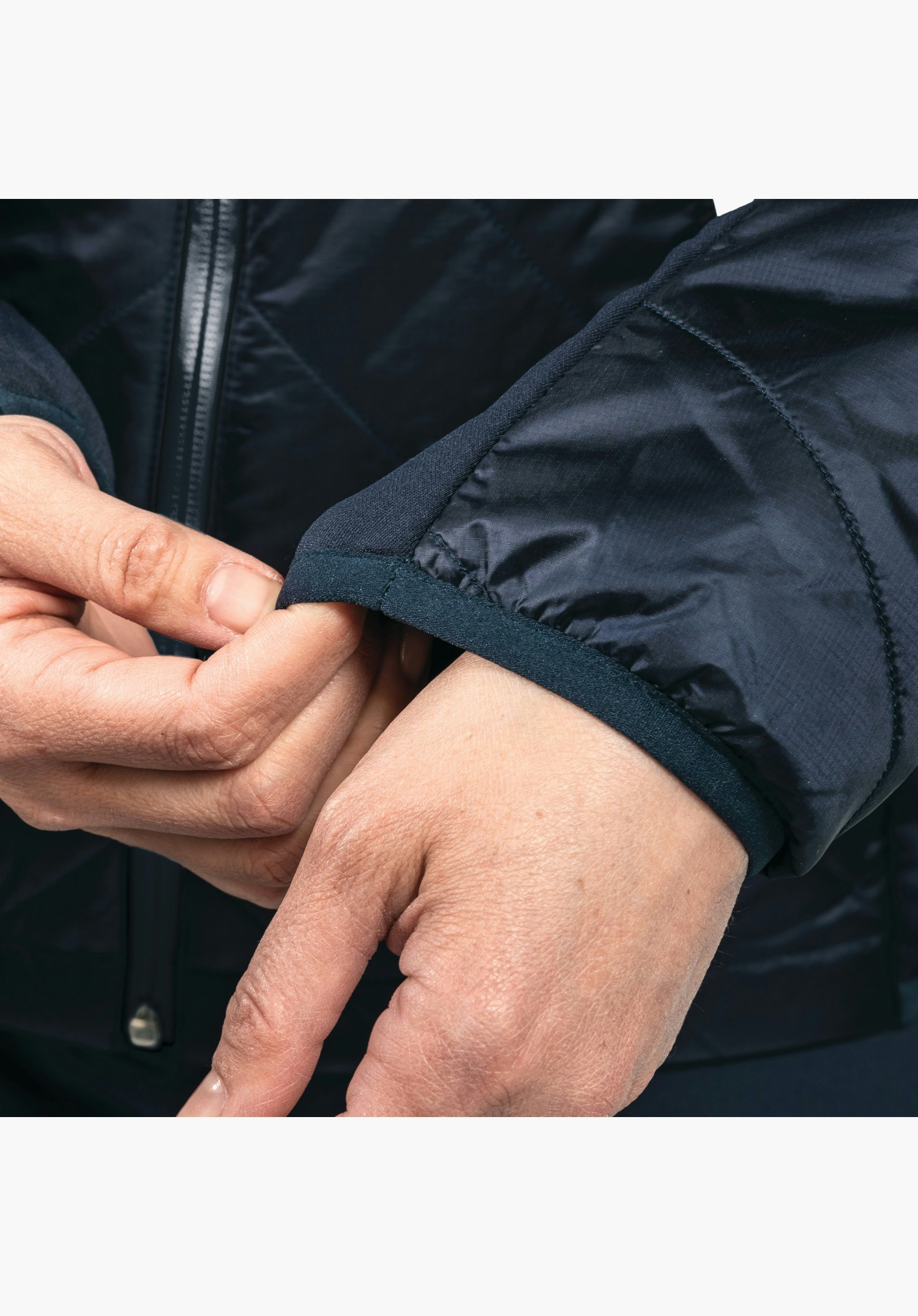 美良品 Schoffel 
 オーストリアチームモデル
フリースパーカー Hybrid Jacket Stams L blue | Schöffel