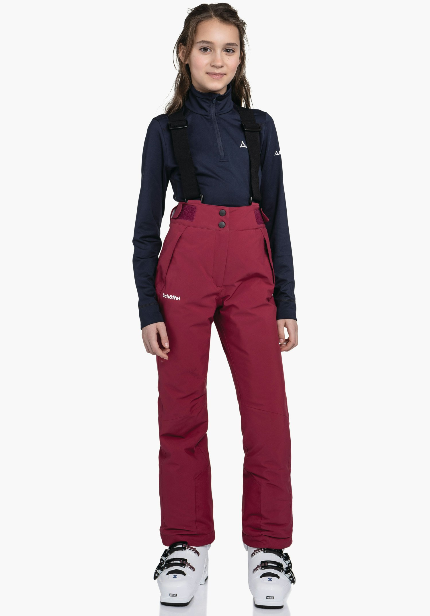 Schöffel Warme Skihose mit elastischen Hosenträgern