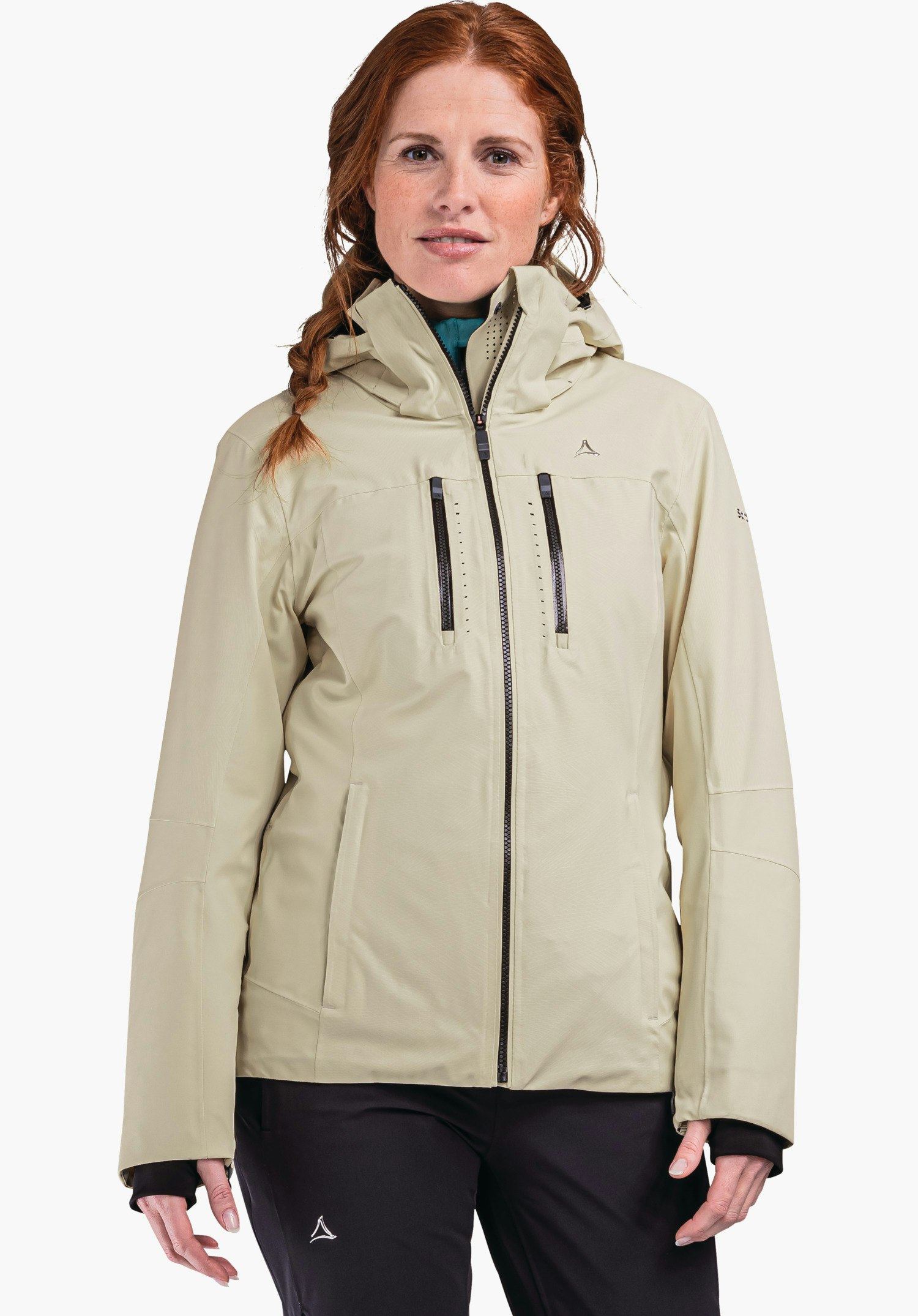 Beige ski clearance jacket