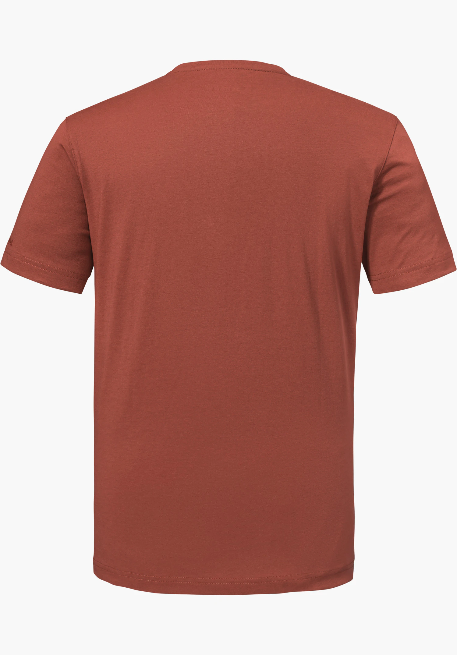 T Shirt Hohberg M in red presents the back view, isolated on a white background.
