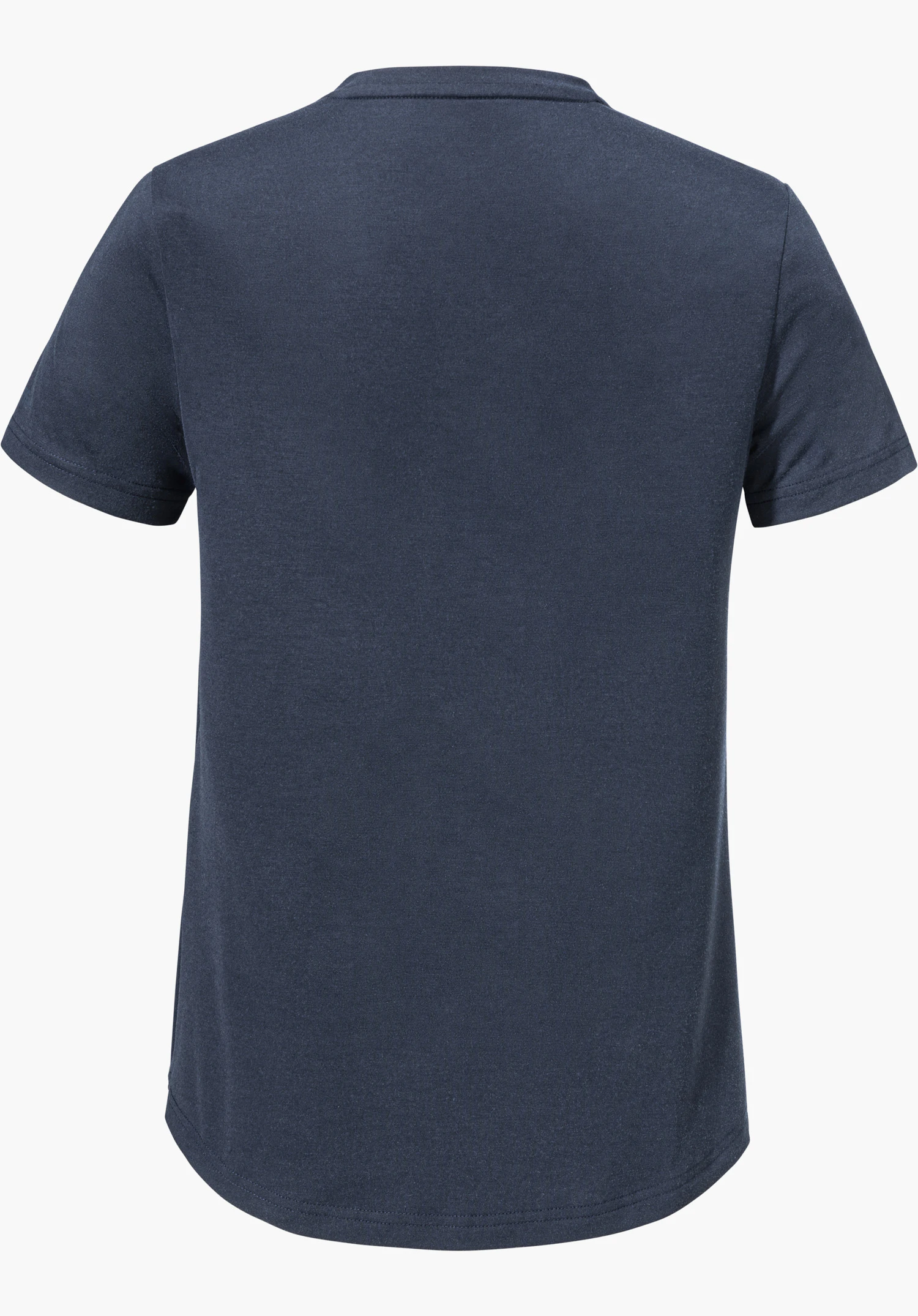 T Shirt Haberspitz L in blue, view of the back, isolated on a white background.