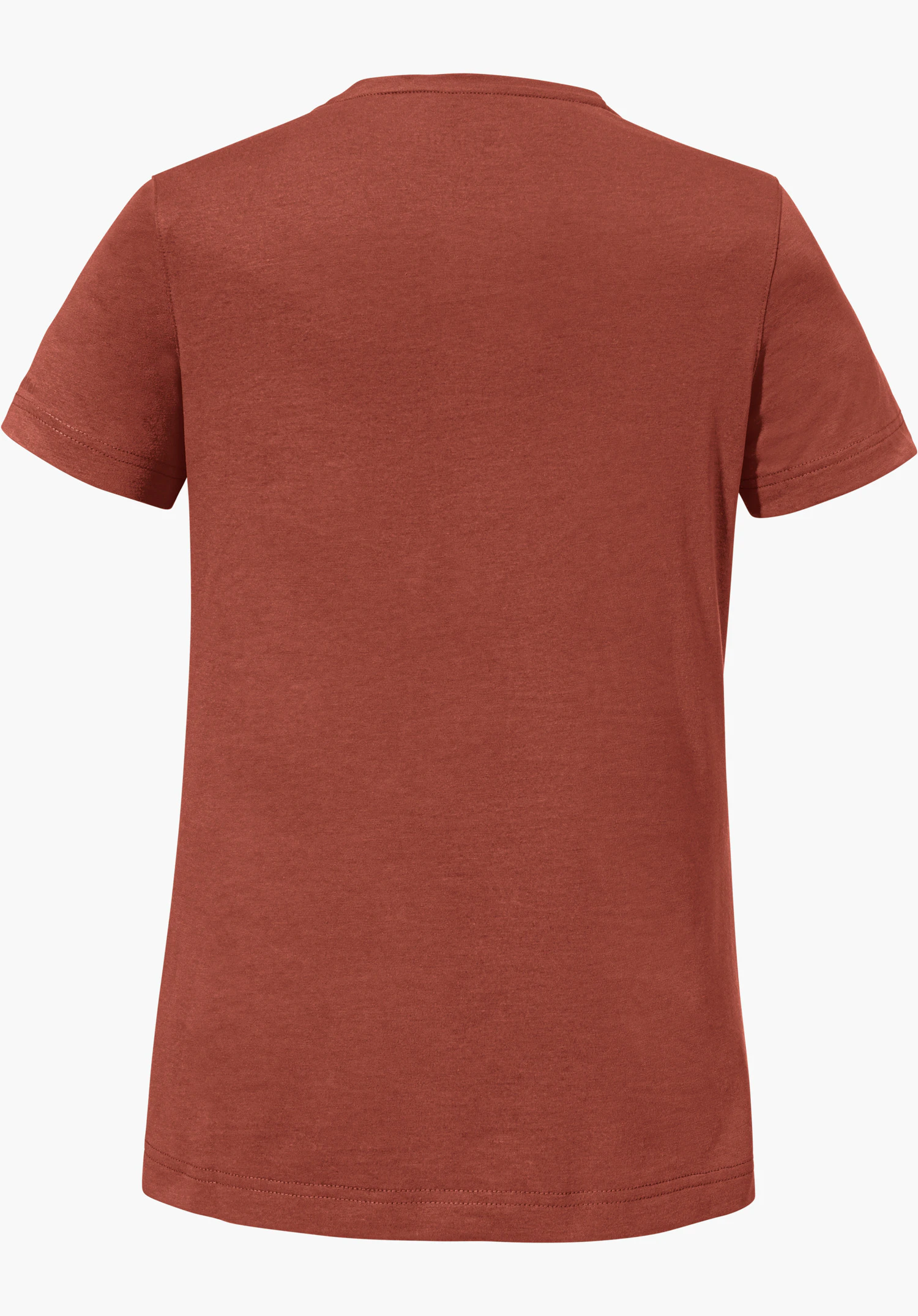 T Shirt Hohberg L en rouge, vue de dos, détouré sur fond blanc.