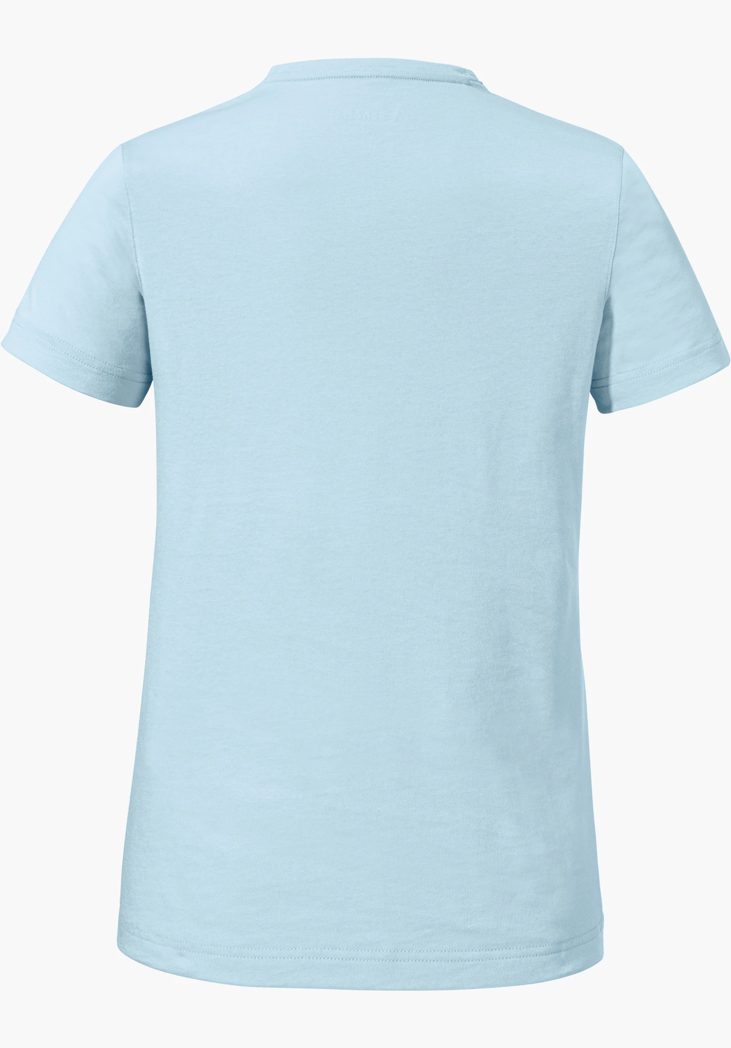 T Shirt Hohberg L in blue, shown from the back with short sleeves, isolated against a white background.
