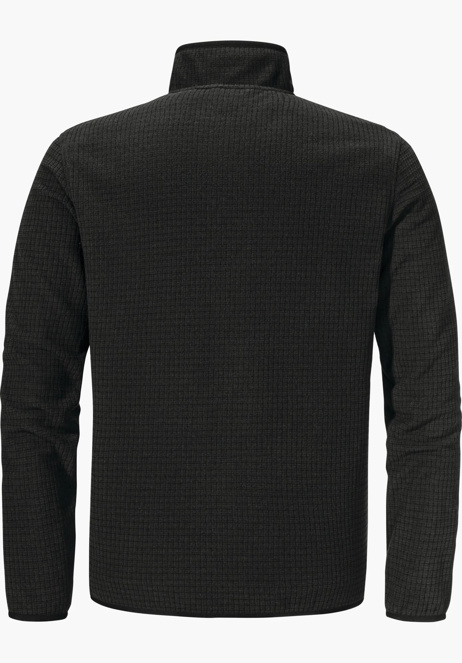 CIRC Fleece Jk Style Terxa MNS dark grey textured fleece jacket showing the back, high collar and long sleeves; clean white background.