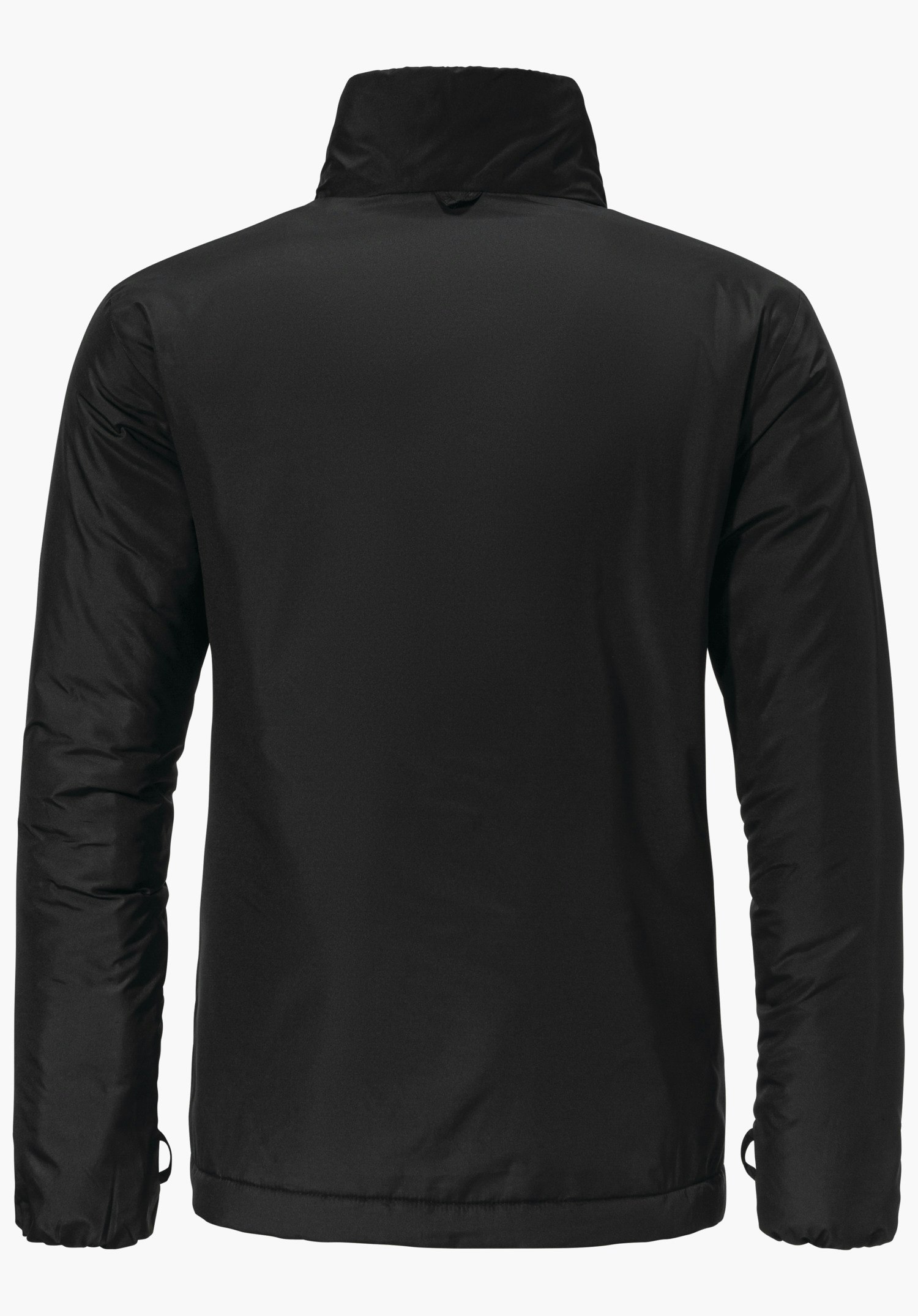 3in1 Jacket Style Tamina WMS veste noire profonde montrant le dos avec col relevé et manches longues, posée à plat sur fond clair uni.