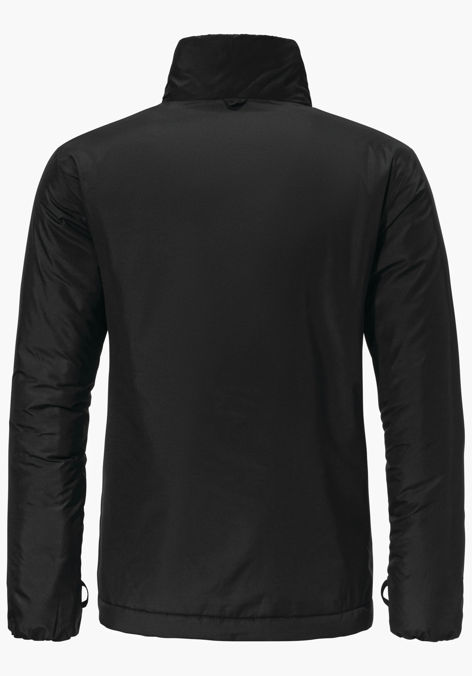 3in1 Jacket Style Tamina WMS diepzwarte jas toont de achterzijde met opstaande kraag en lange mouwen, plat liggend op effen lichte achtergrond.