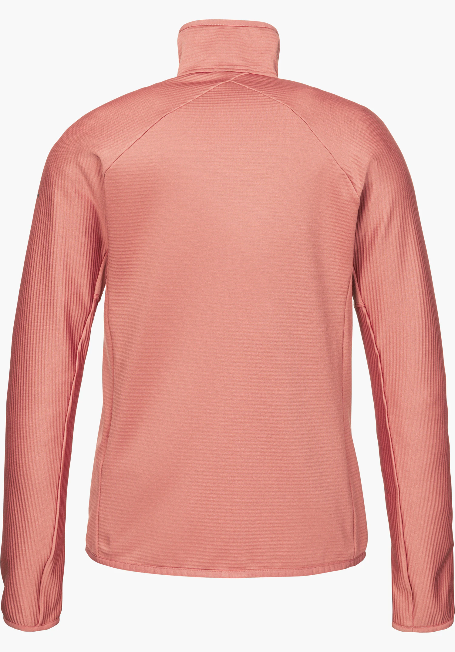 Fleece Jk Style Cascata WMS fleece jacket in yellow, shown from the back and isolated on a white background.