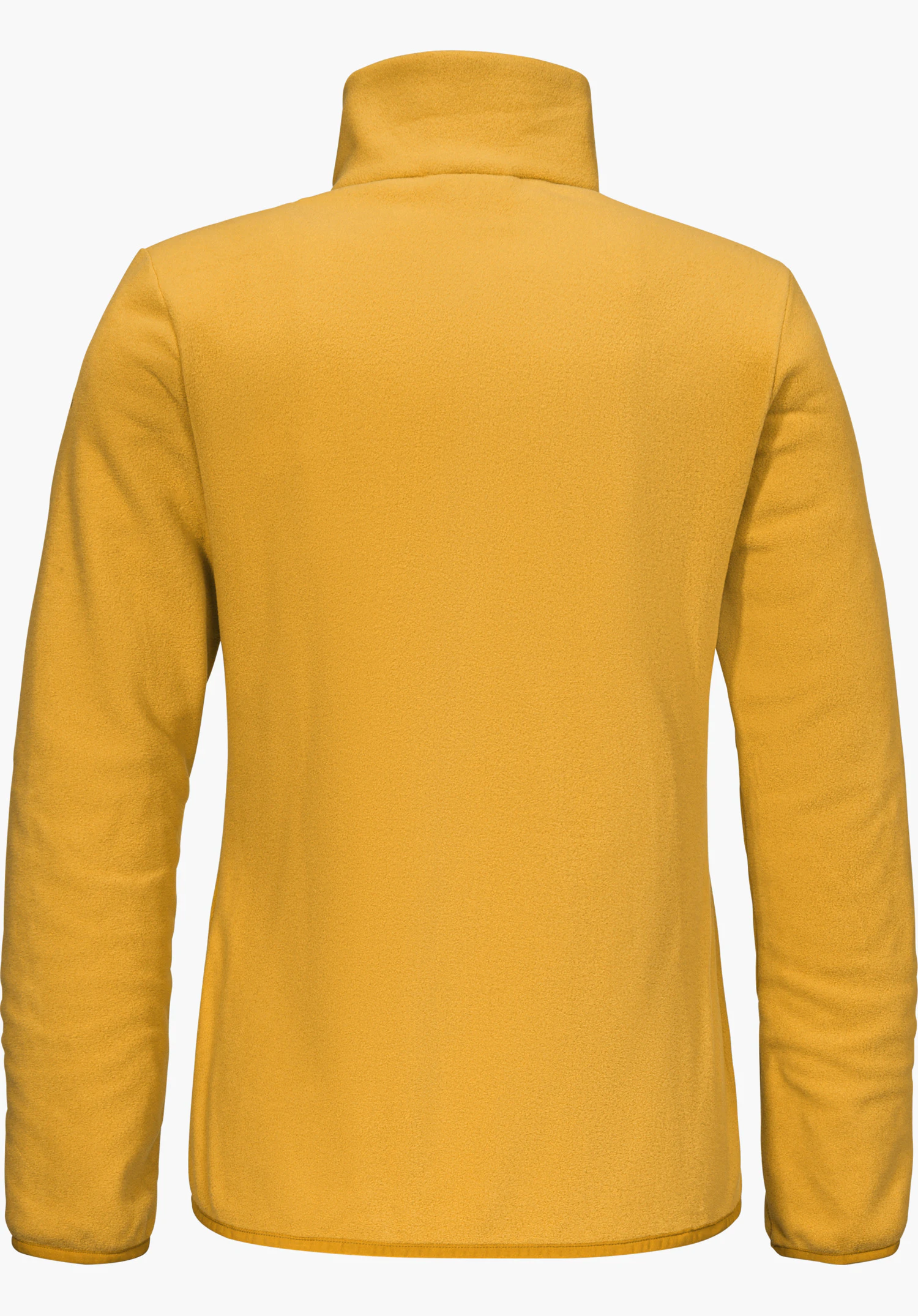 Fleece Jk Style Ash WMS, veste polaire jaune, vue de dos, détourée sur fond blanc.