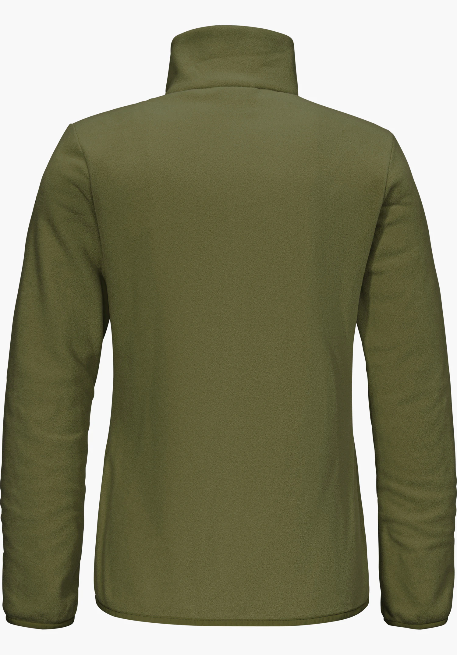Fleece Jk Style Ash WMS in grün in der Rückansicht freigestellt vor weißem Hin tergrund.