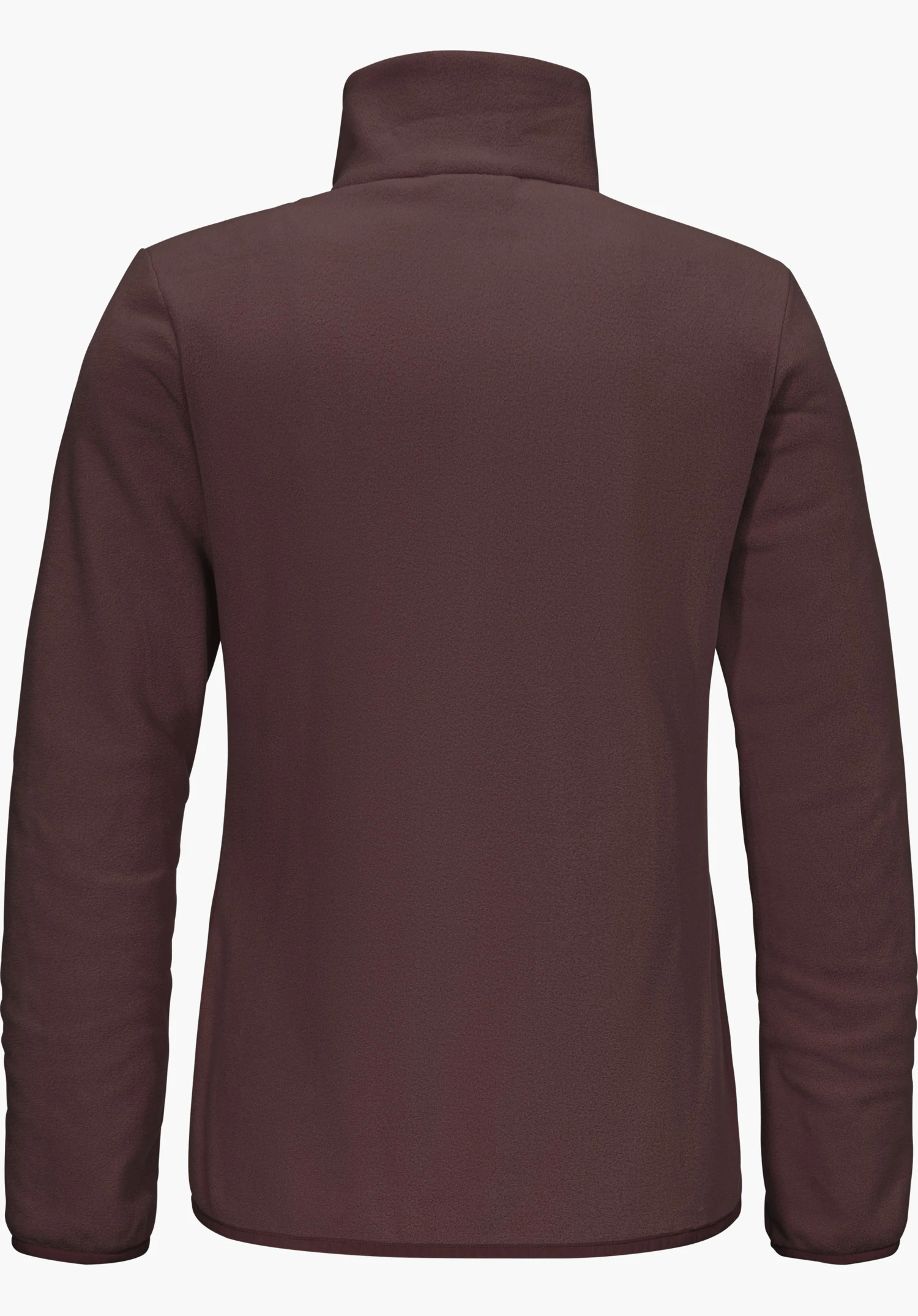 Fleece Jk Style Ash WMS Fleecejacke in lila, in der Rückansicht freigestellt vor weißem Hin tergrund.