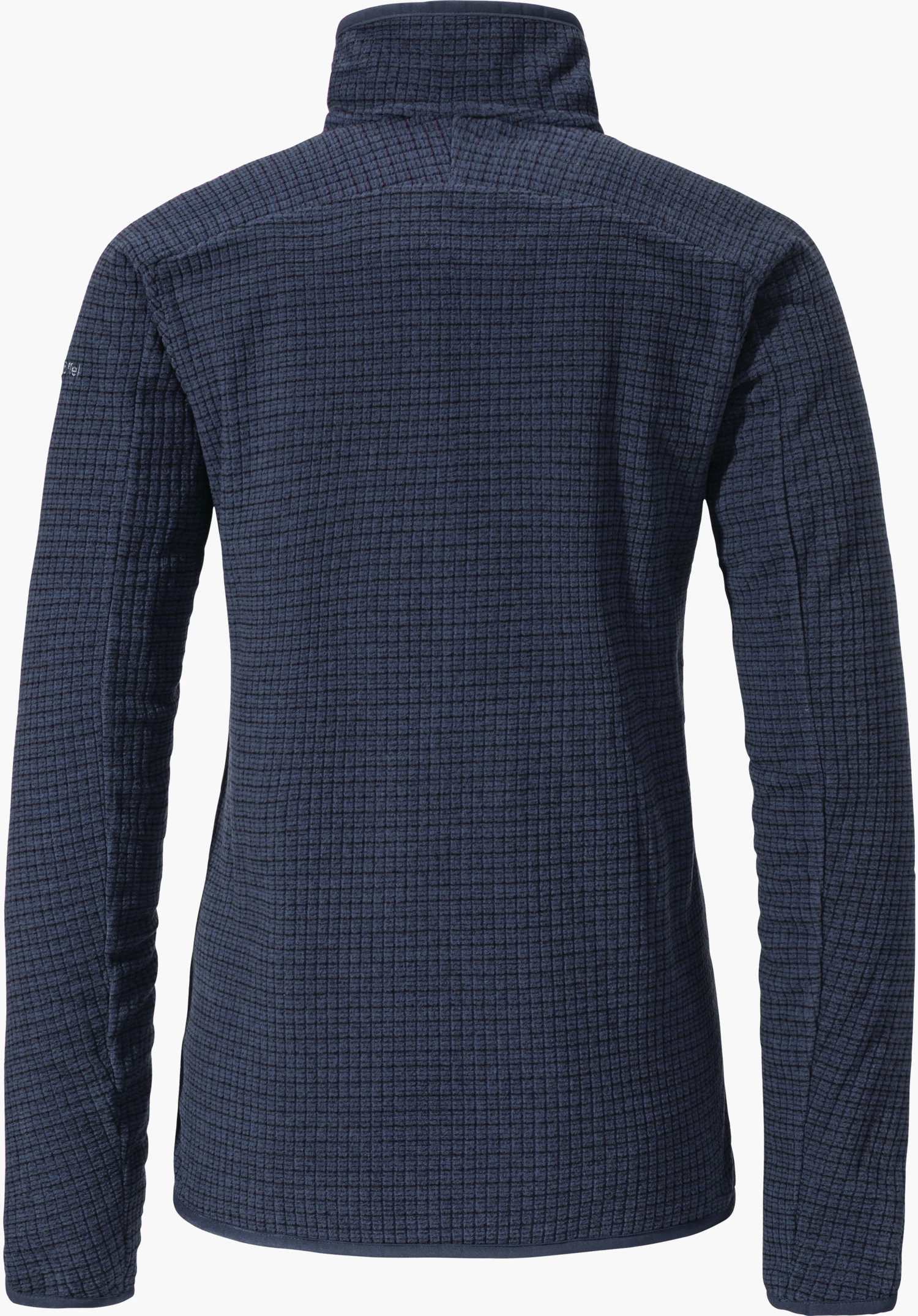 CIRC Fleece Jk Style Terxa WMS dark blue fleece jacket; presented from the back, sleeves hanging loosely along the body, cut out on a white background.