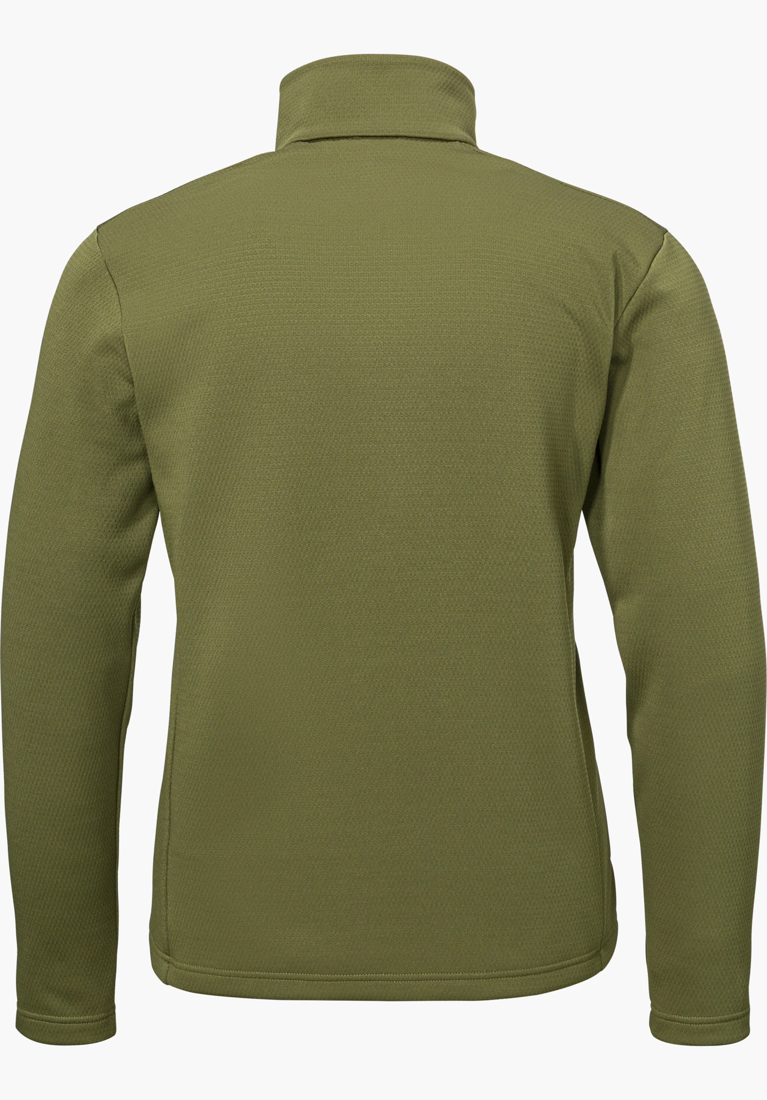 Fleece Jk Style Pine MNS in green, shown from the back and isolated on a white background.