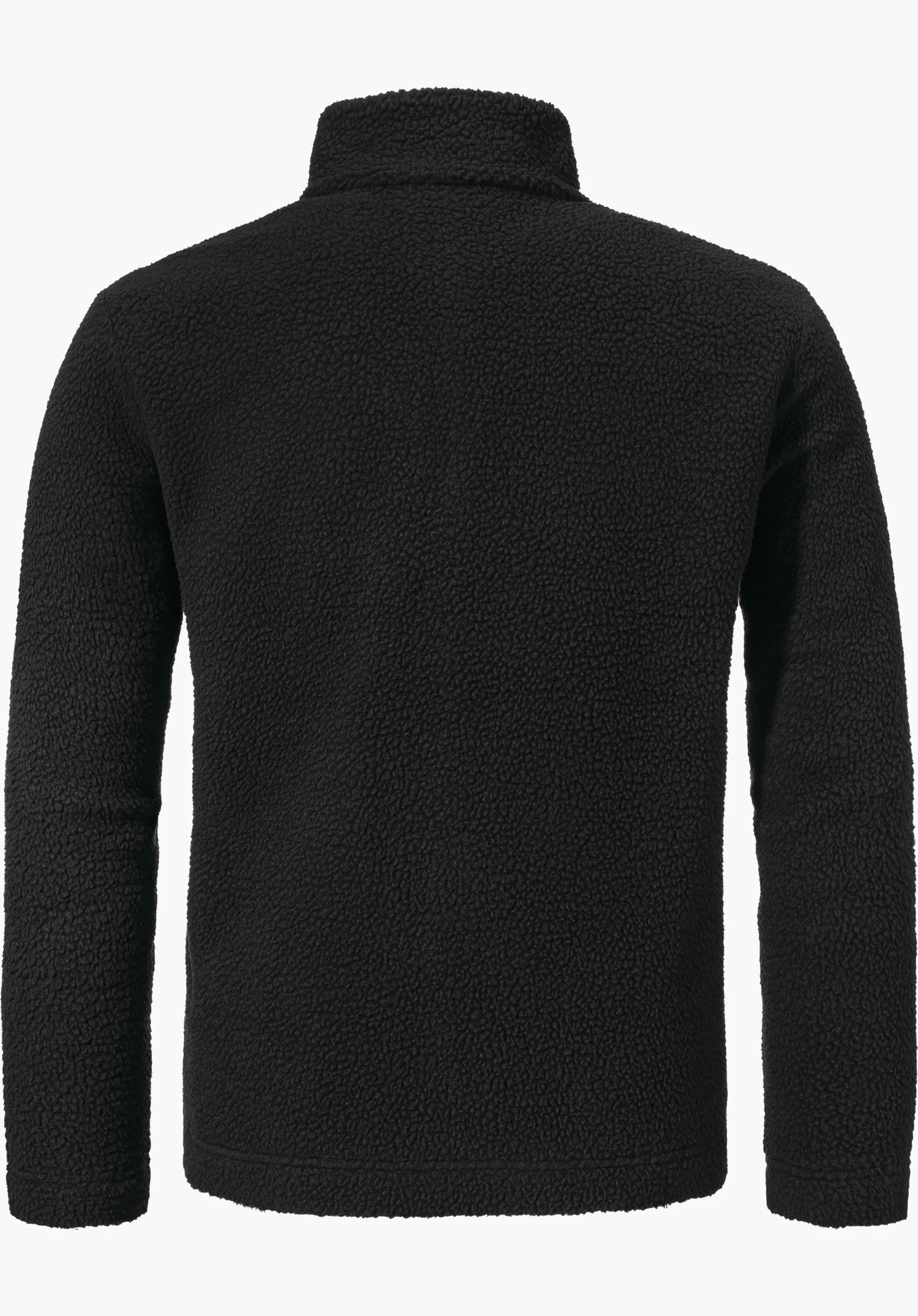 CIRC Fleece Jk Style Purga MNS in black, shown from the back, isolated against a white background.