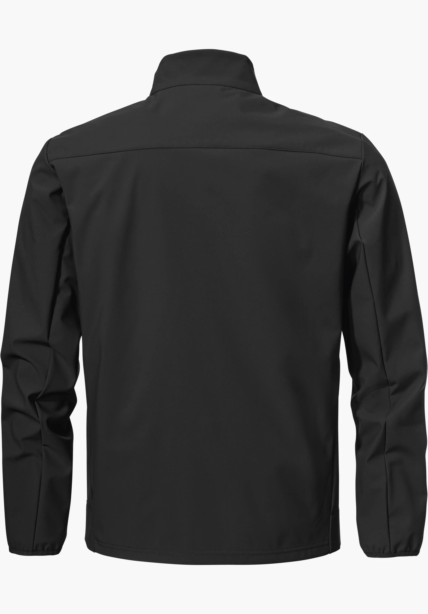 Softshell Jk Style Mirusha MNS en vue arrière noire, détourée sur fond blanc.