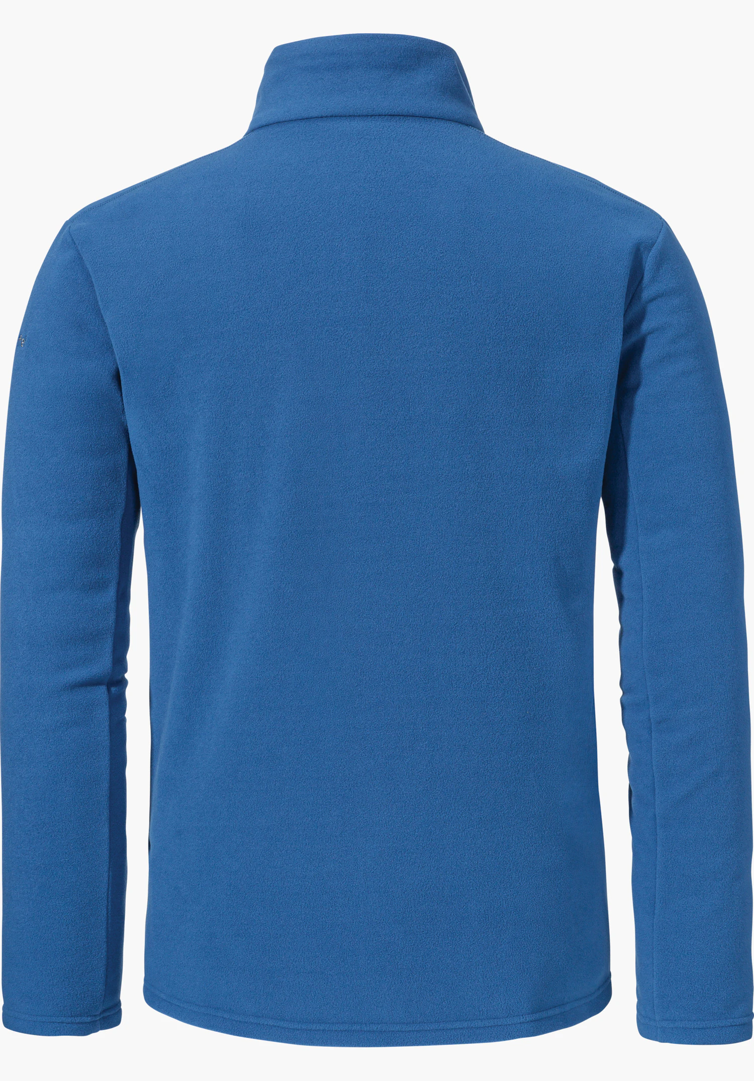 Fleece Jk Style Qutang MNS in blue, shown from the back, isolated on a white background.