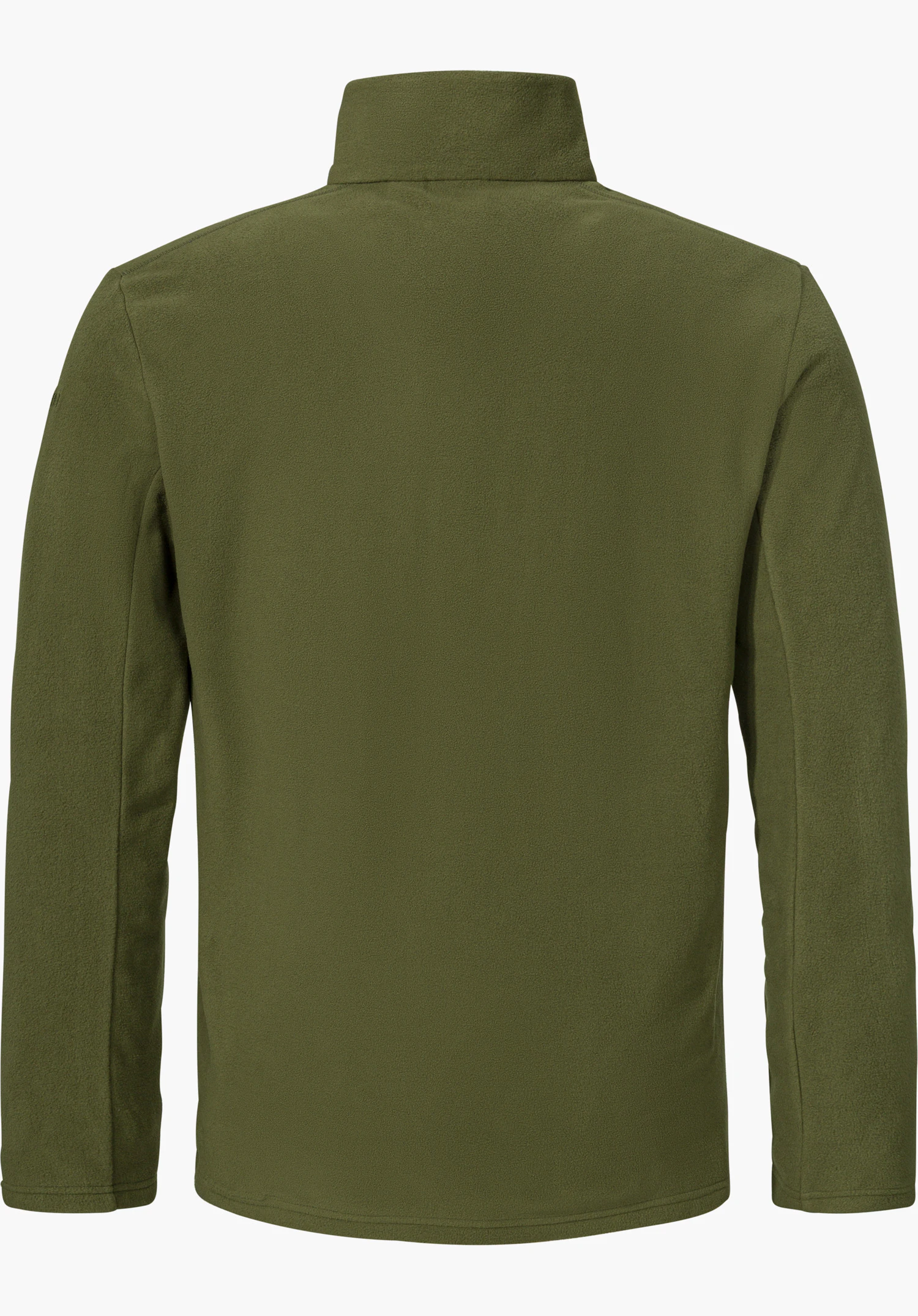 Fleece Jk Style Qutang MNS in green, shown from the back and isolated on a white background.