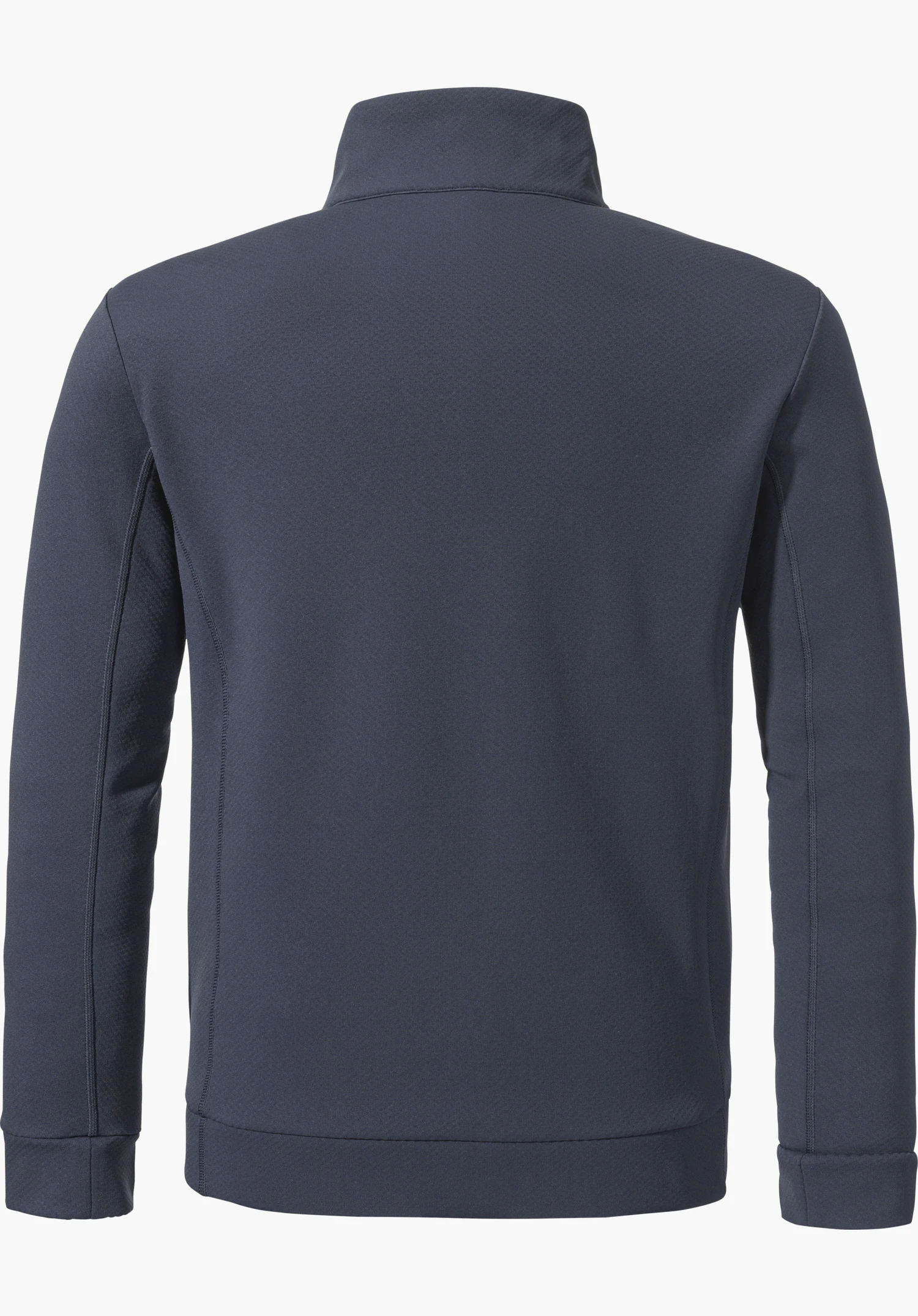Fleece Jk Style Uriezzo MNS comme veste polaire bleue vue de dos, détourée sur fond blanc.