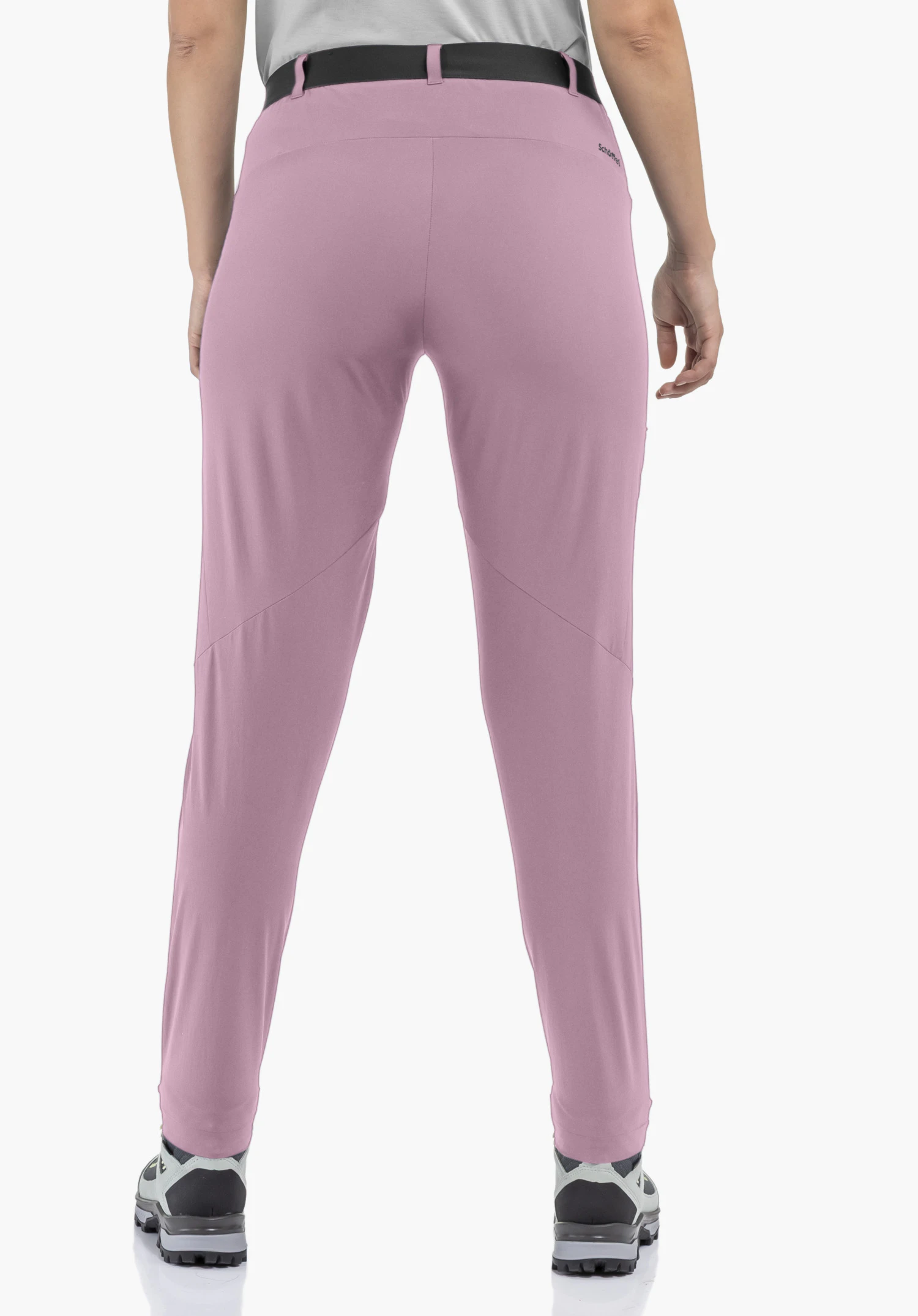 Pants Style Blaustein WMS en couleur rosa, vue de dos avec le logo Schöffel visible sur un fond neutre.
