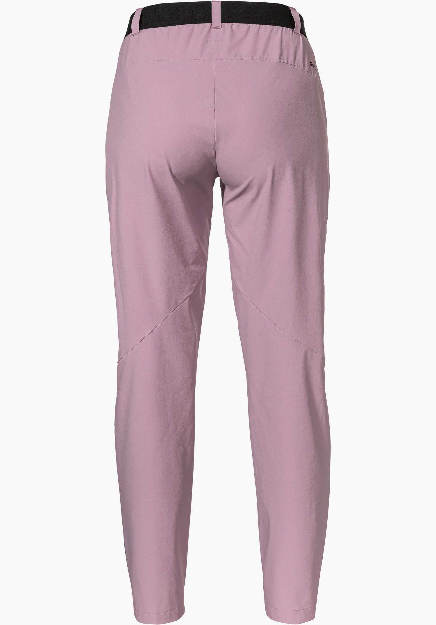 Pants Style Blaustein WMS en rose vue de dos, avec un logo Schöffel partiellement visible sur le côté, détouré sur fond blanc.
