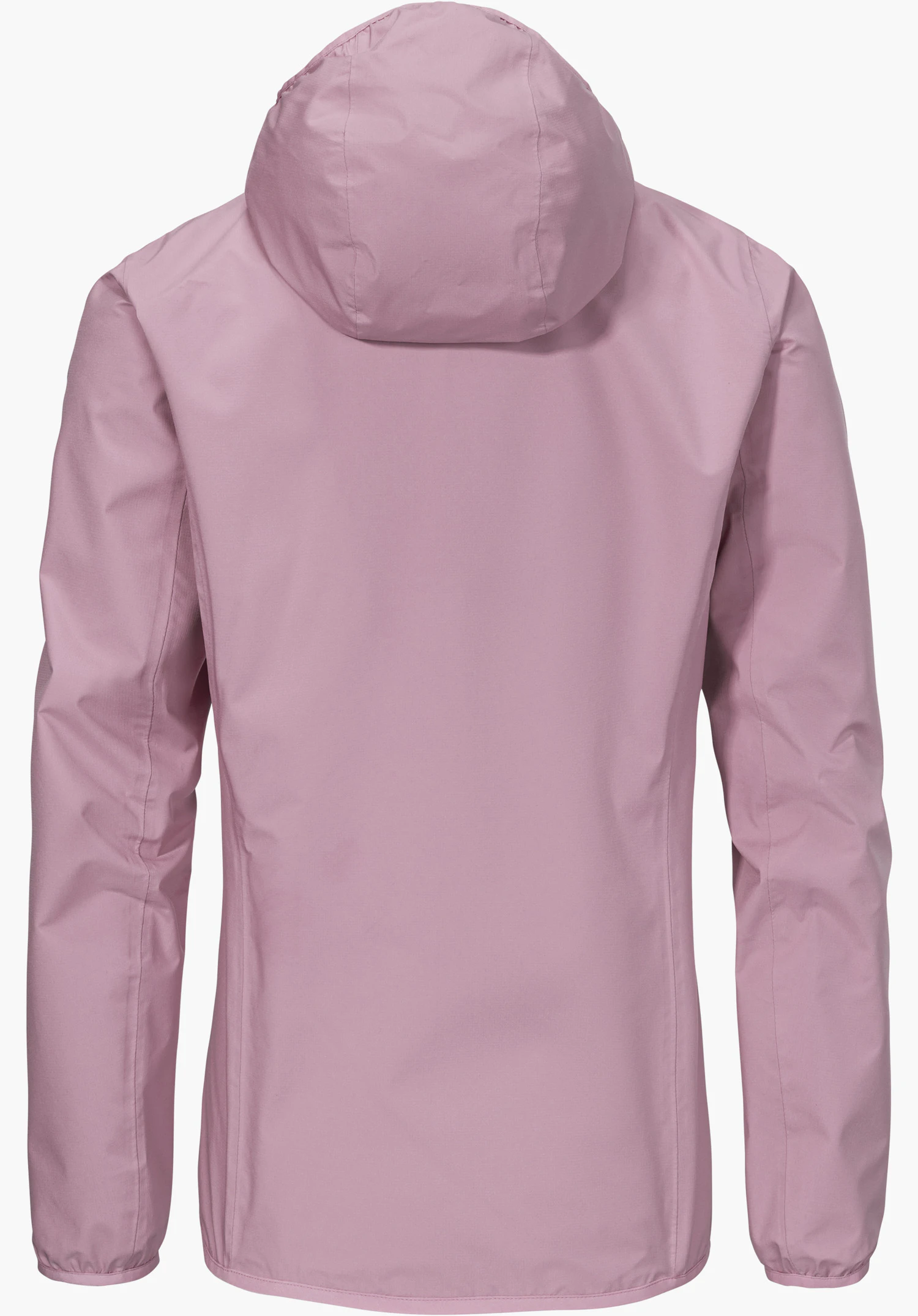 Jacket Style Migandi WMS en rose montre la vue de dos avec une capuche, isolé sur fond blanc.