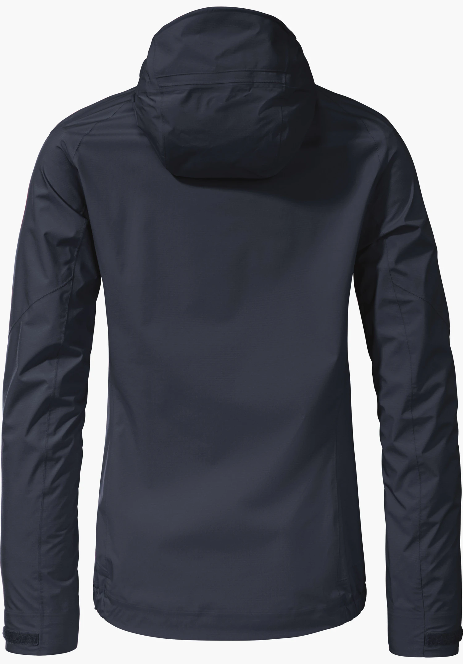 2.5L 3D Jacket Vistdal L en bleu, présentée en vue de dos avec une capuche visible, détourée sur fond blanc.