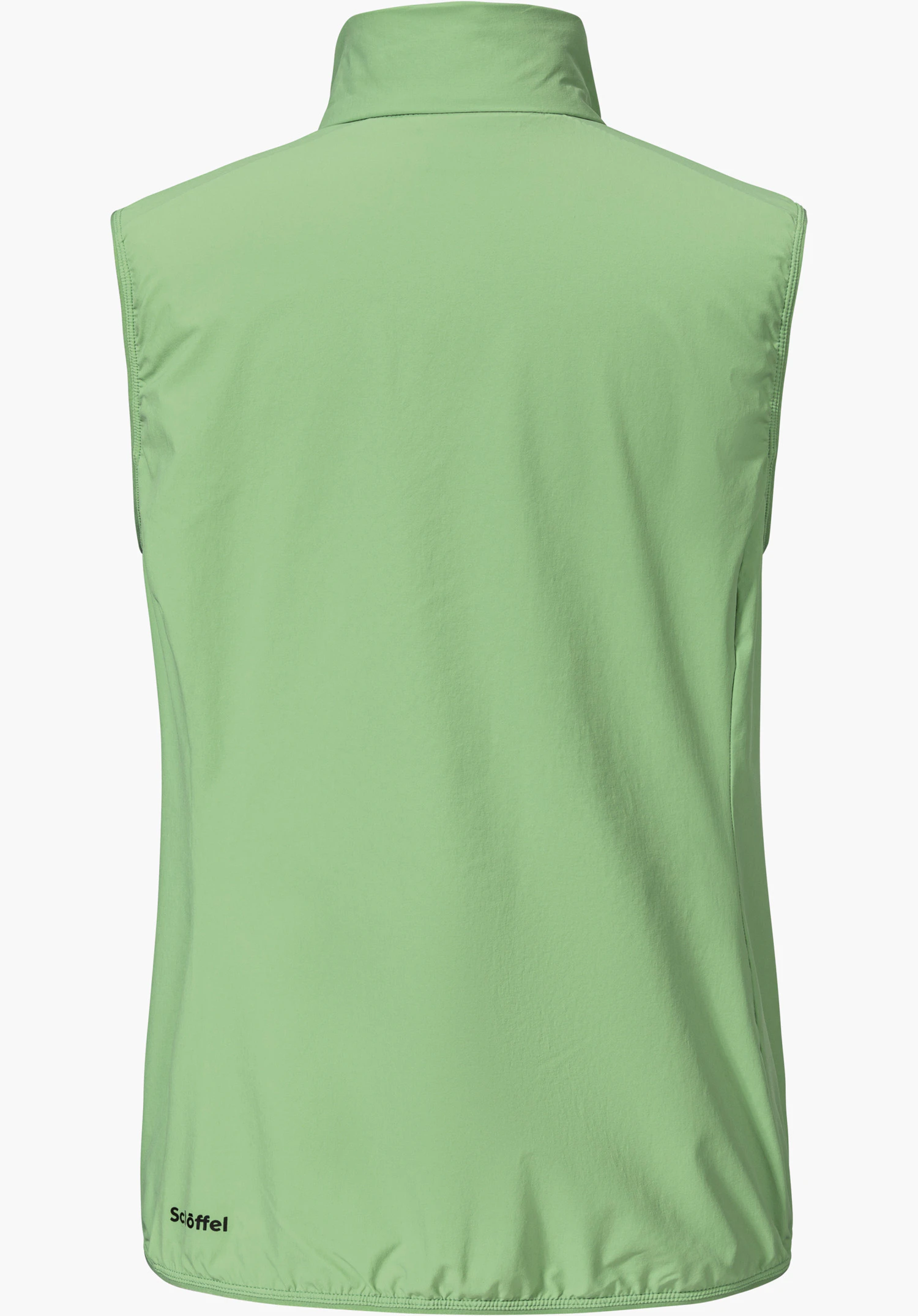 Hybrid Vt Style Blaueis WMS en vert vu de dos avec le logo Schöffel visible en bas à gauche, détouré sur fond blanc.