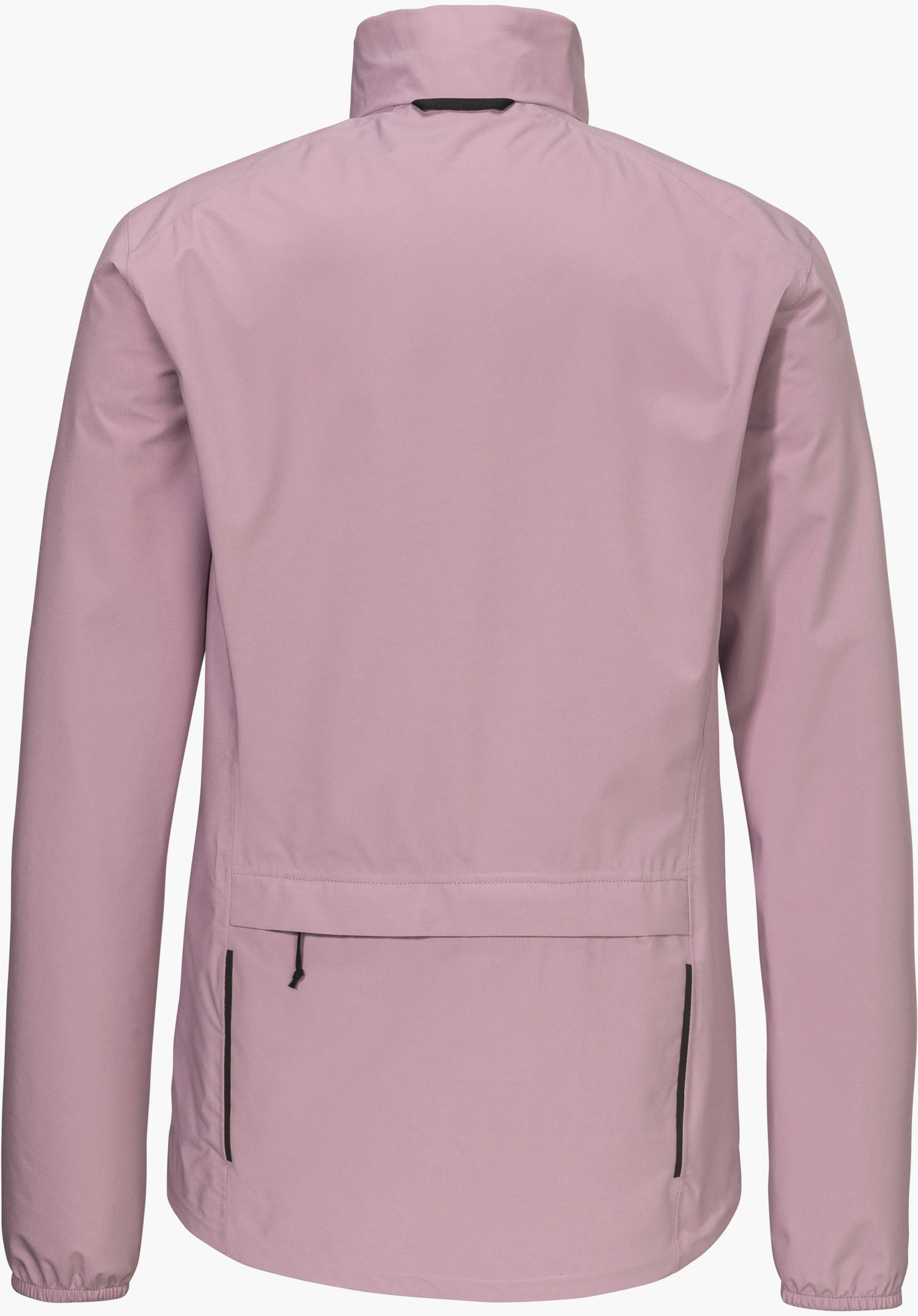 Jacket Style Lurbek WMS in roze toont de achterzijde met een doordacht zakontwerp aan de onderkant, vrijstaand voor een witte achtergrond.