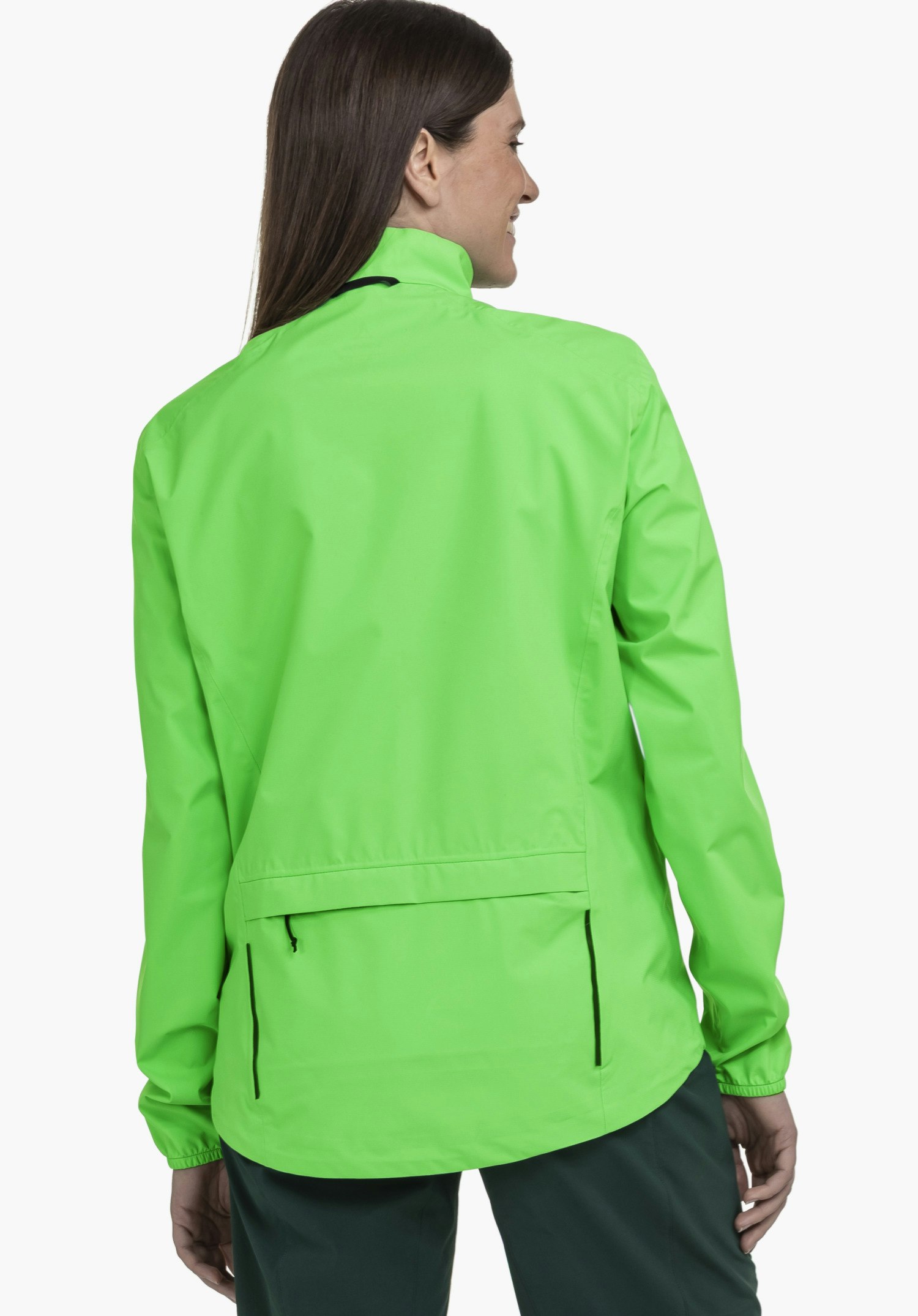 Jacket Style Lurbek WMS in der Farbe Grün in der Rückenansicht an einem Model vor neutralem Hintergrund.