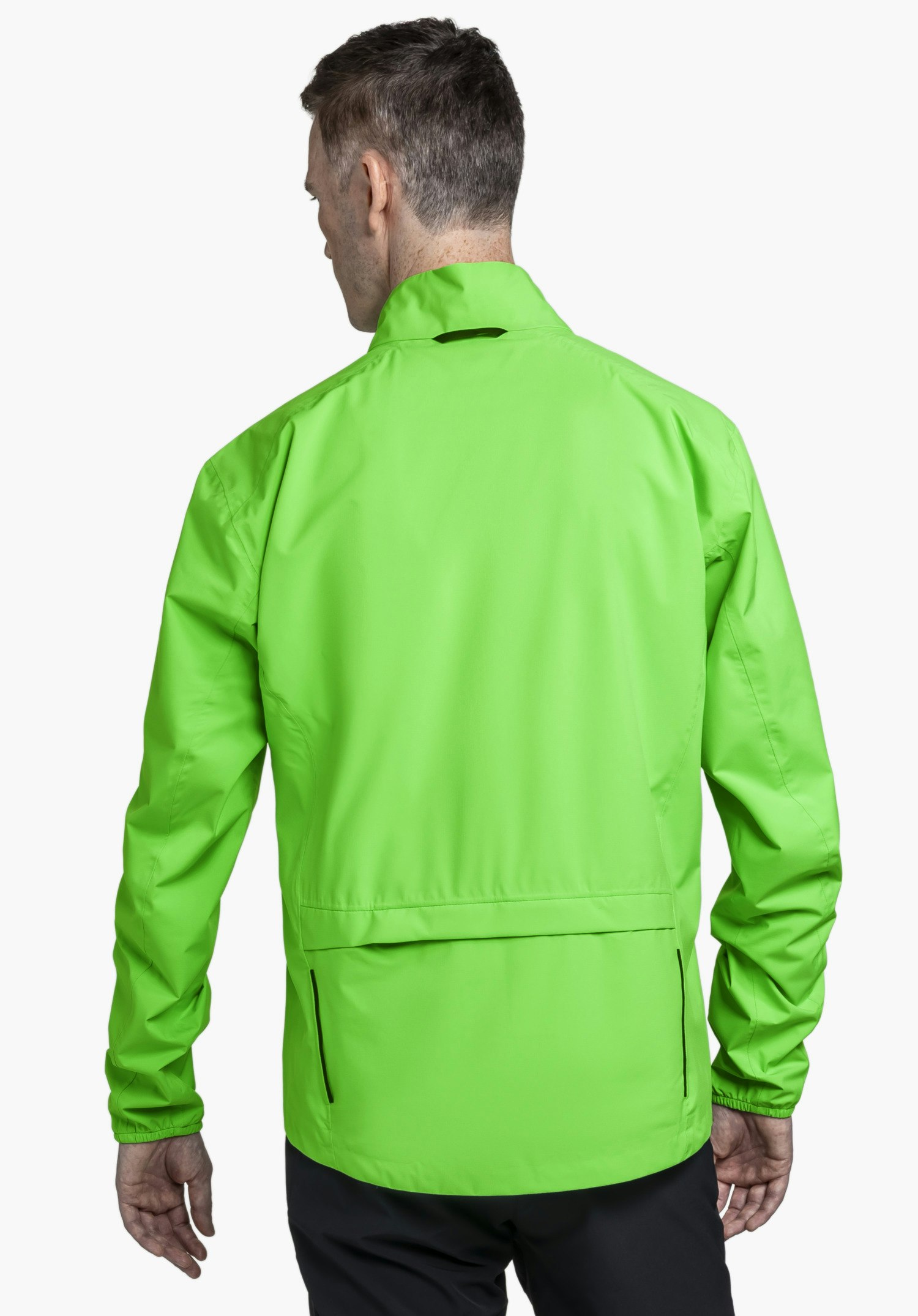 Jacket Style Lurbek MNS in der Farbe Grün in der Rückenansicht vor neutralem Hintergrund.