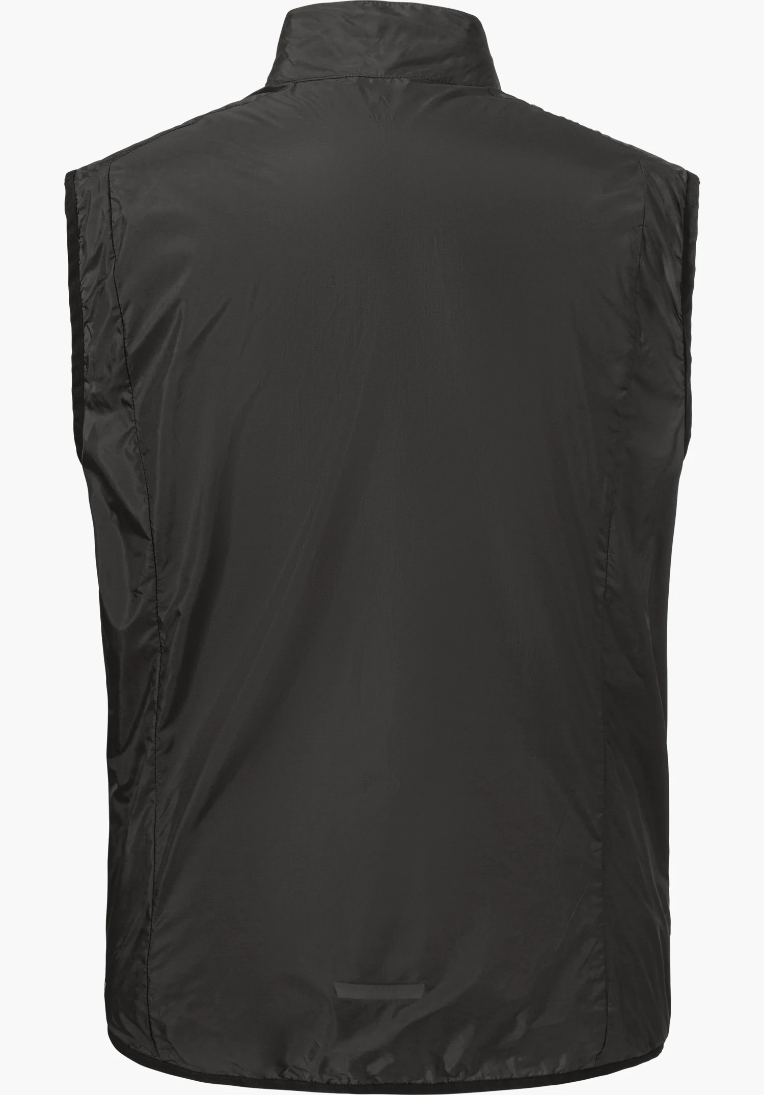 Vest Style Cannobio MNS shows the black back with a stand-up collar, isolated against a white background.