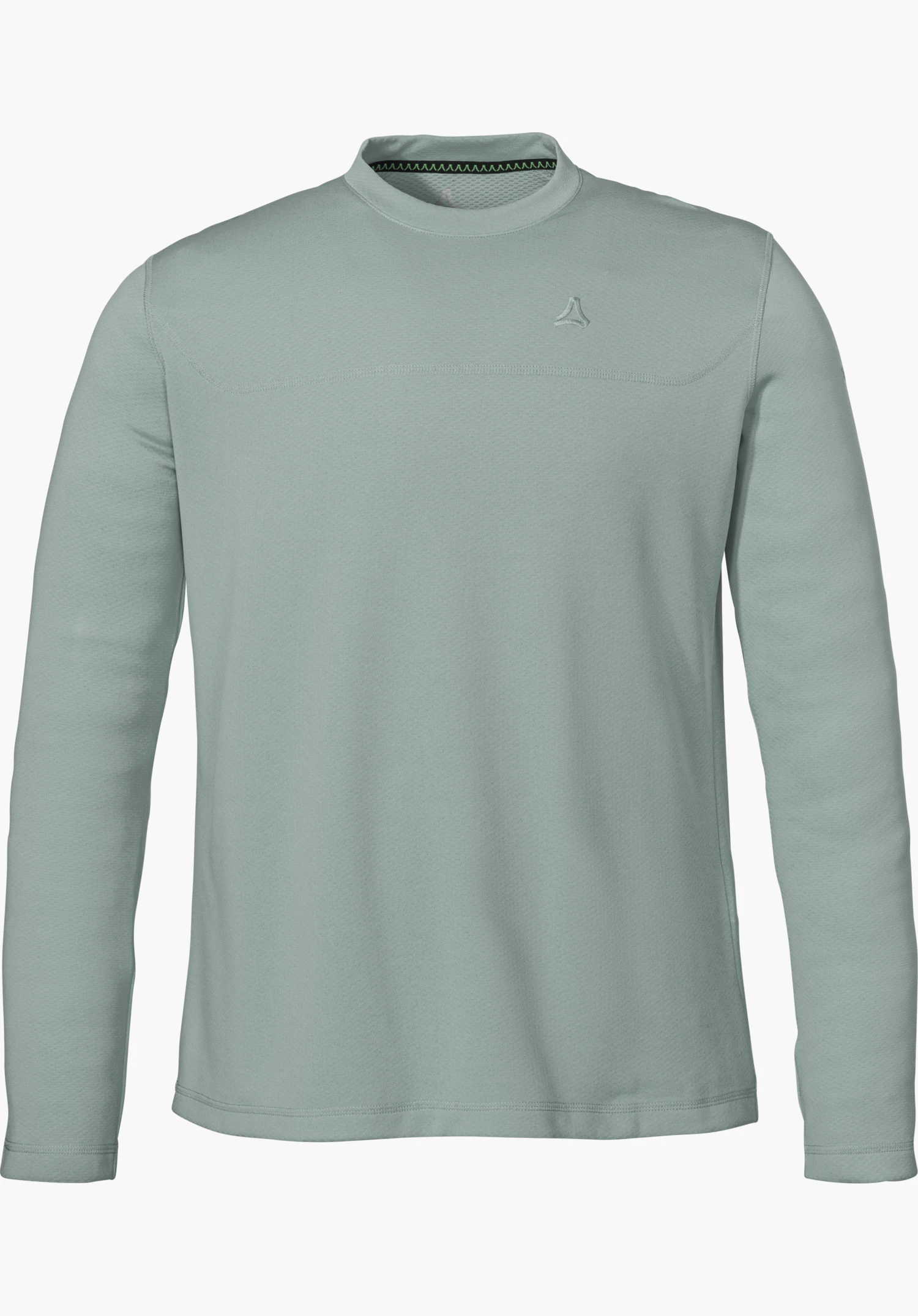 CIRC Longsleeve Style Smue MNS in grey, shown from the front with Schöffel logo and isolated on a white background.