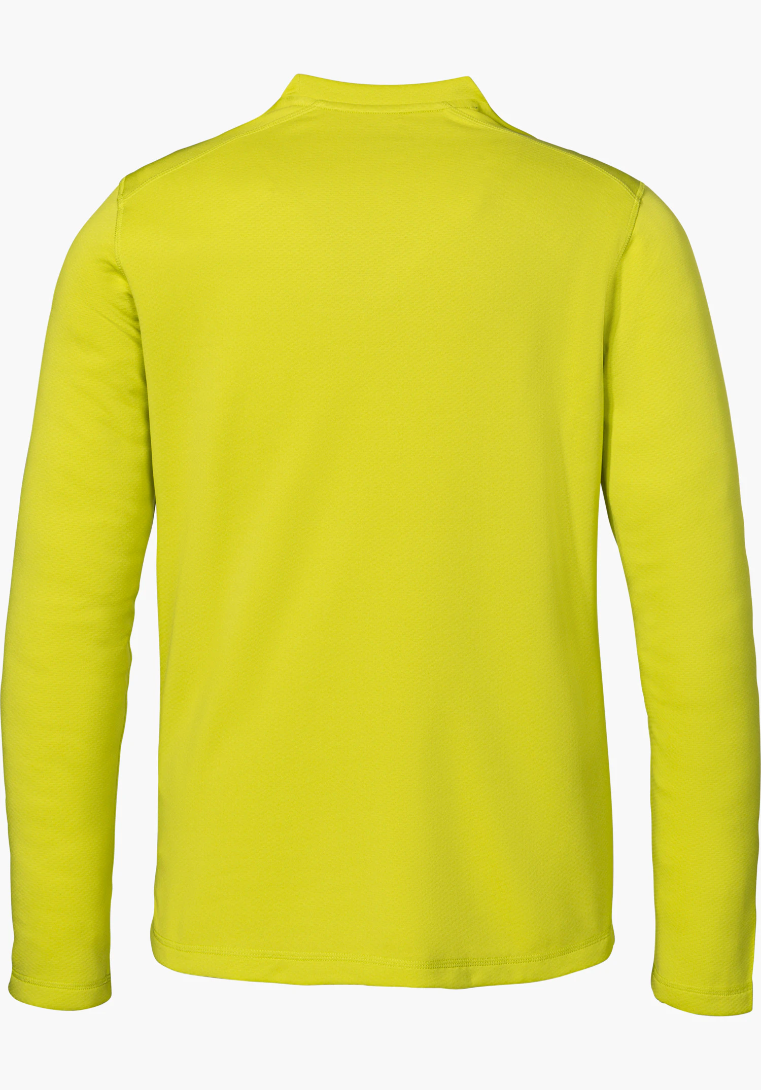 CIRC Longsleeve Style Smue MNS in yellow, shown from the back with long sleeves and isolated on a white background.