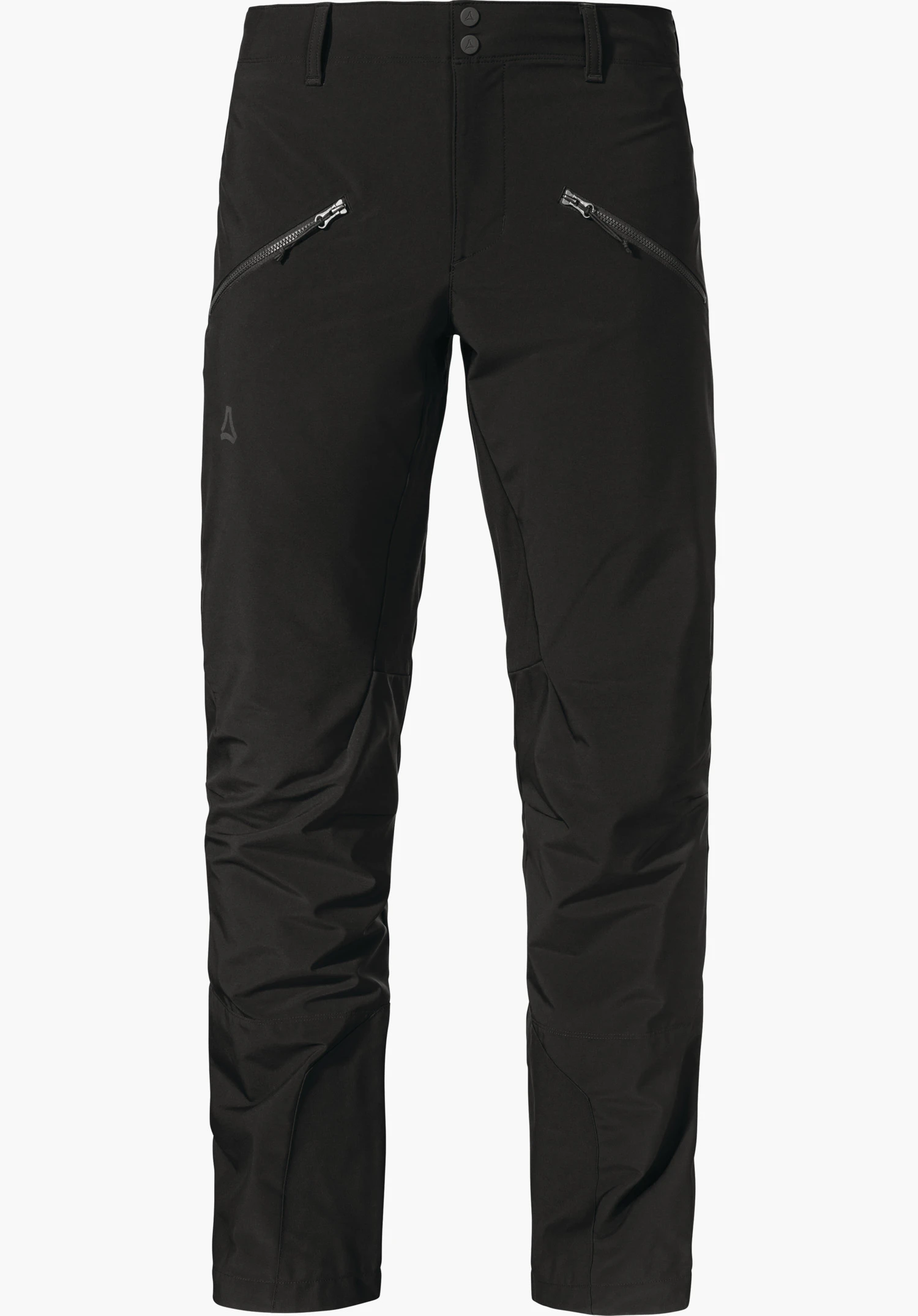 3in1 Jacket Style Okere MNS Donkerblauwe multifunctionele wandeljas met capuchon en verborgen ritssluiting, Schöffel-logo op de borst, opschrift “VENTURI” op de linker mouw; frontaal tegen witte achtergrond.