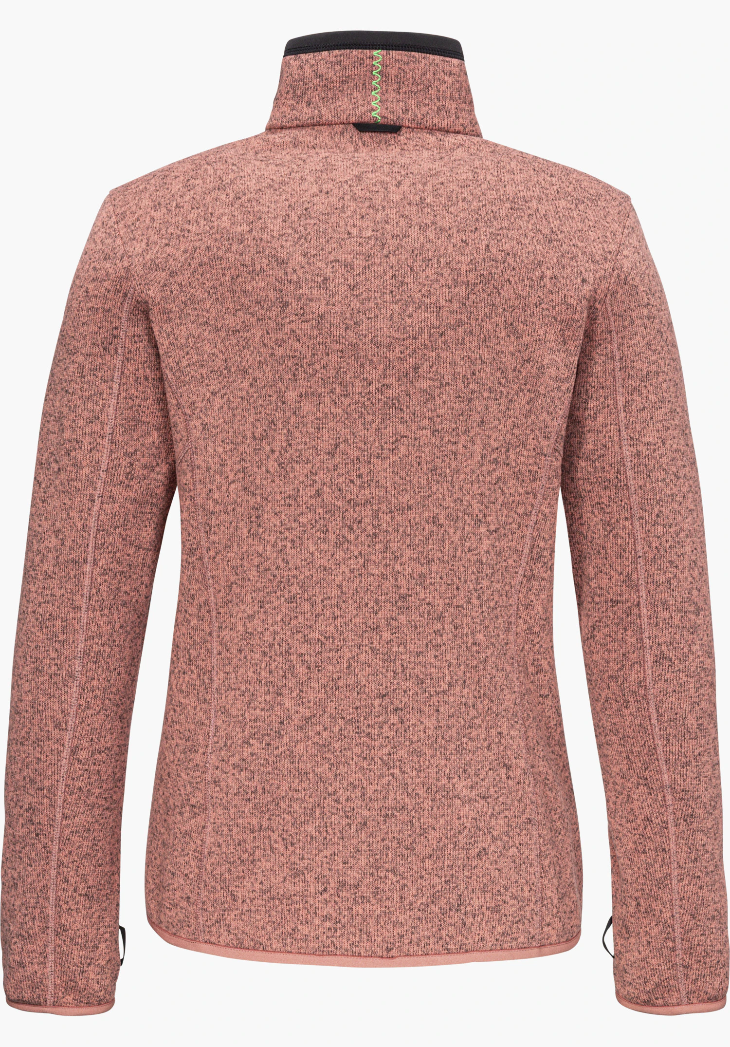 CIRC Fleece Jk Style Yew WMS fleece jacket in beige, shown from the back and isolated on a white background.