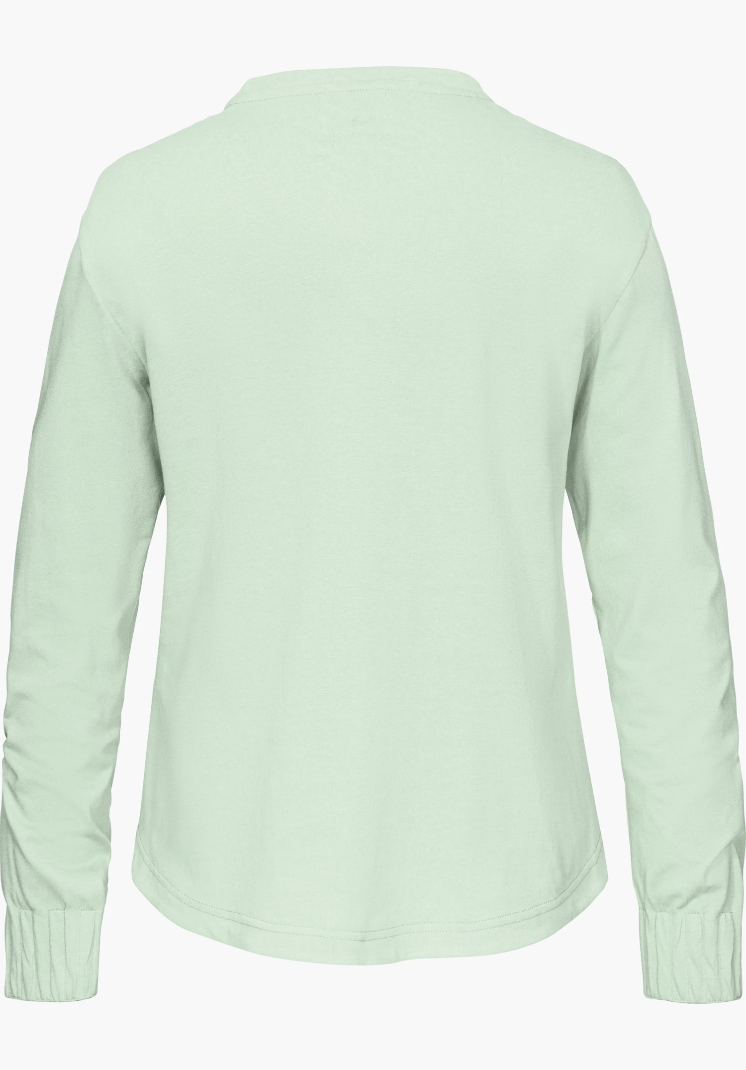 Longsleeve Style Collada WMS in het groen in achteraanzicht vrijstaand tegen een witte achtergrond.