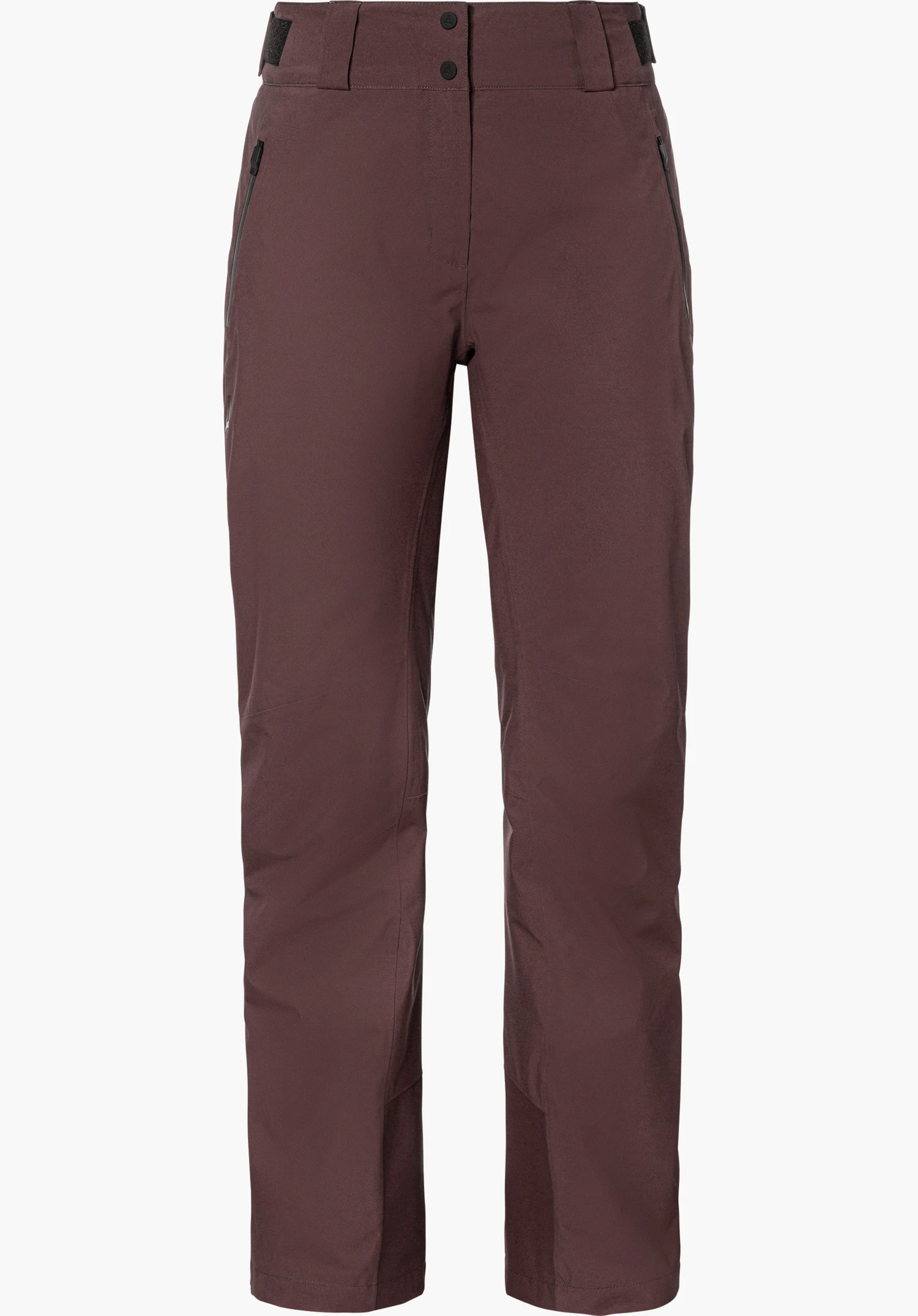Pants Style Pine WMS ski trousers in purple, shown from the front and isolated on a white background.