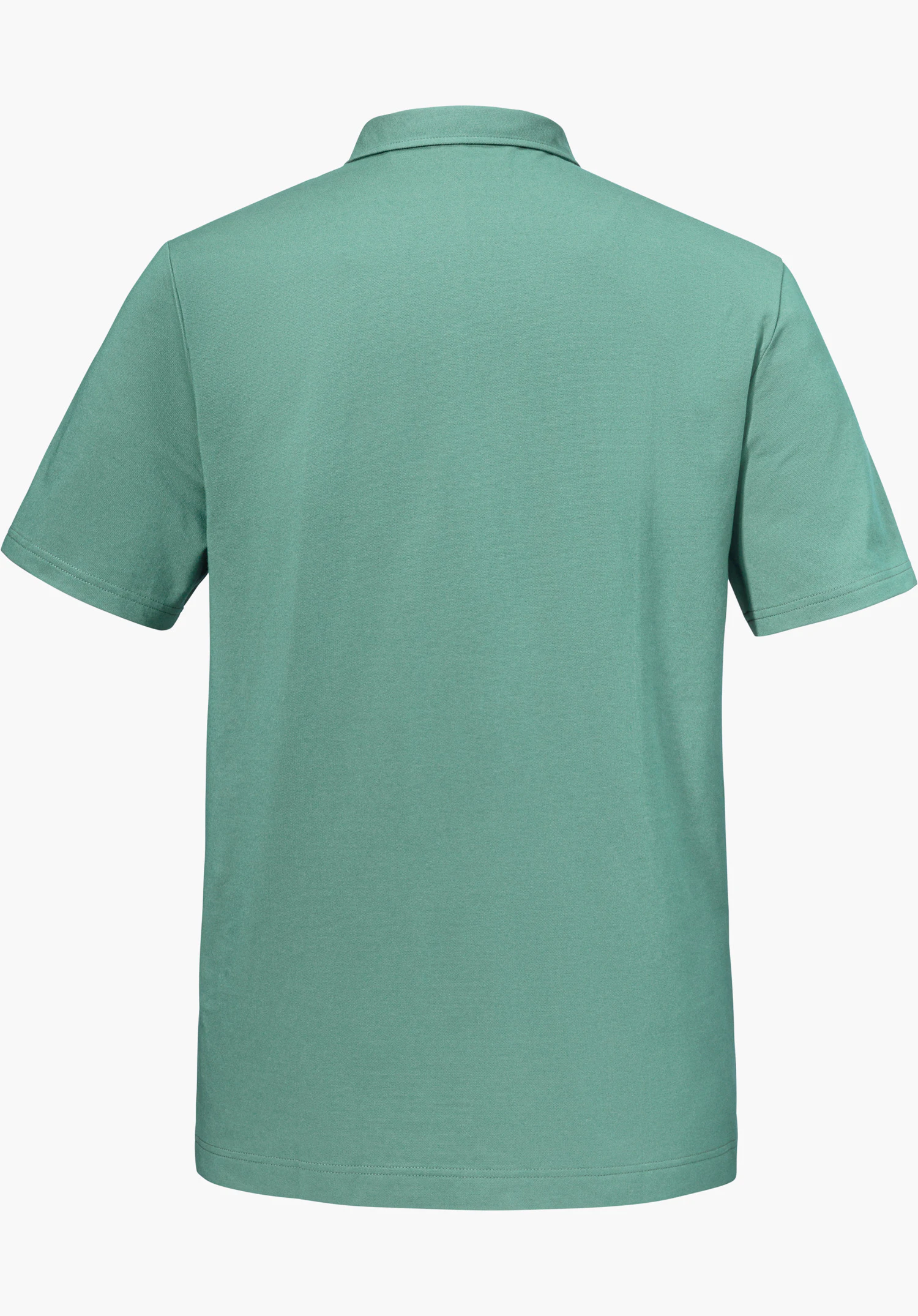 Polo Shirt Style Serenio MEN en vert, vu de dos, détouré sur fond blanc.