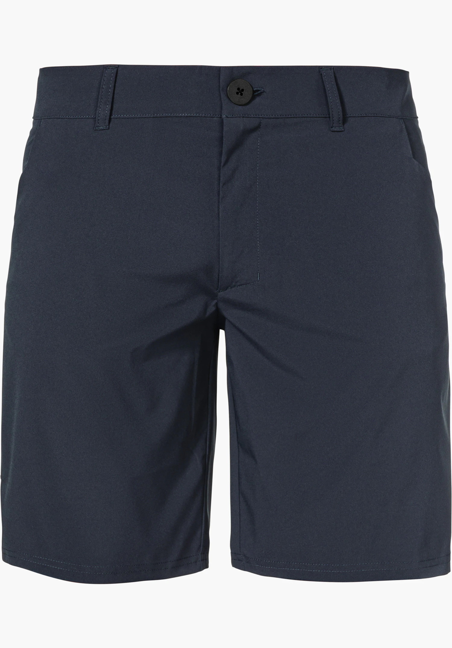 CIRC Shorts Style Smue MEN in blue featuring a button fastening and belt loops, isolated against a white background.