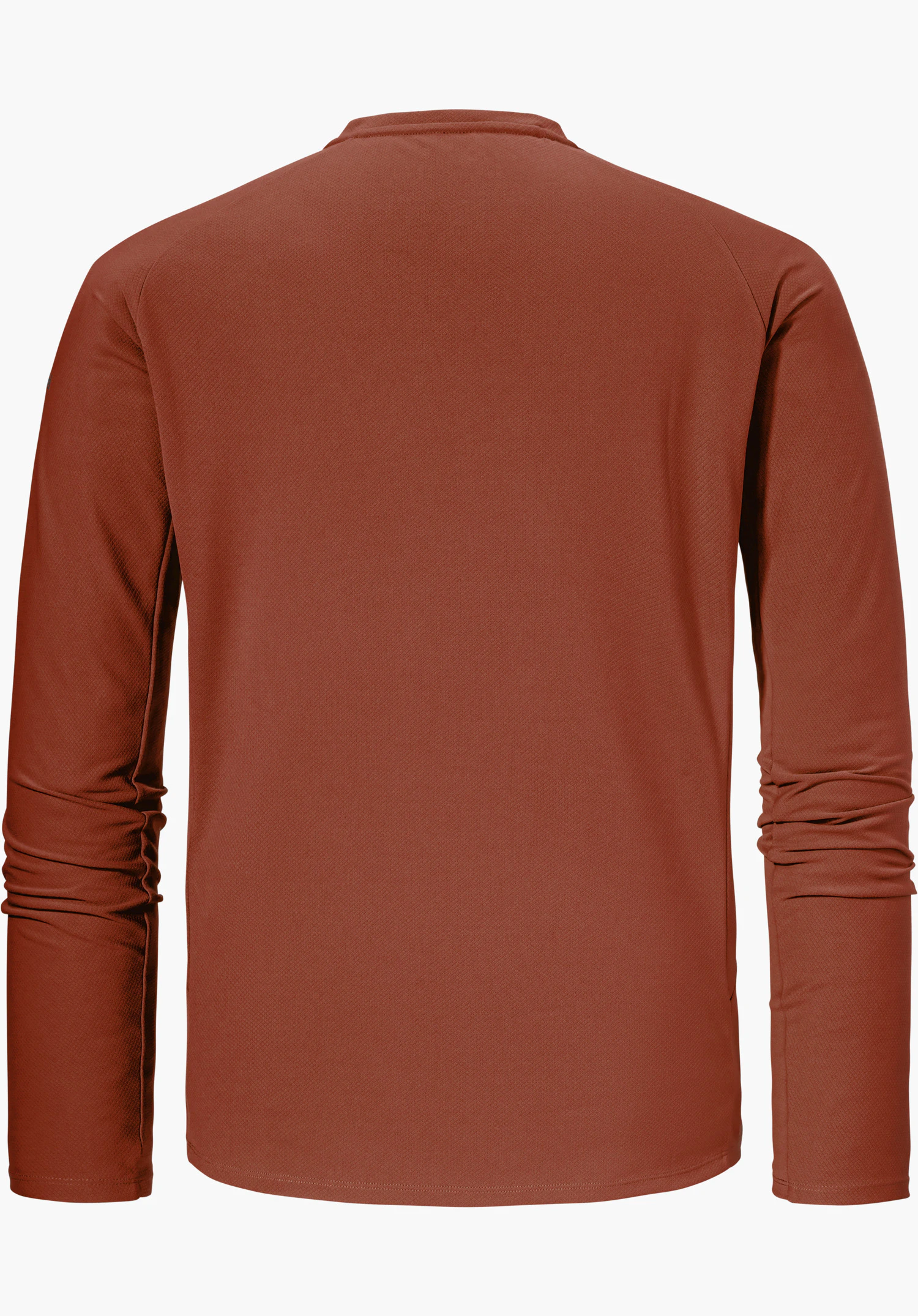 Longsleeve Style Enixa MEN en rouge, présenté de dos avec des manches longues, détouré sur fond blanc.