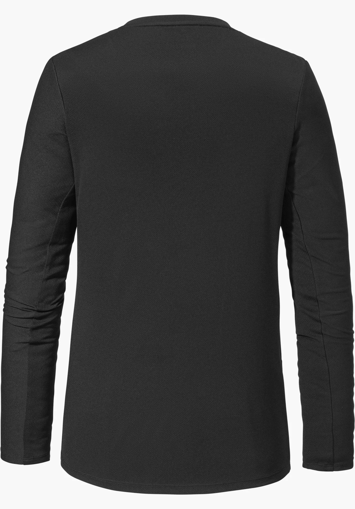 Longsleeve Style Enixa WMN in black, back view, isolated against a white background.