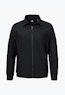 Jersey Jk Style Calmay WMN as a black jacket with a collar, full-length zip and subtle Schöffel logo on the chest, isolated on a white background.