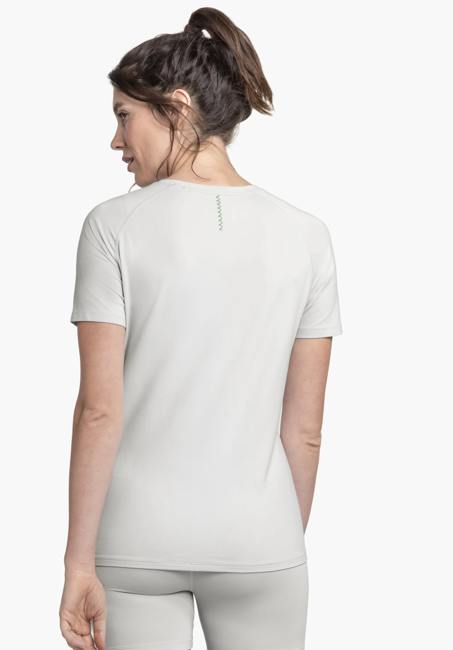 T Shirt Style Konera WMN en gris montrant la vue de dos du mannequin sur un fond neutre.